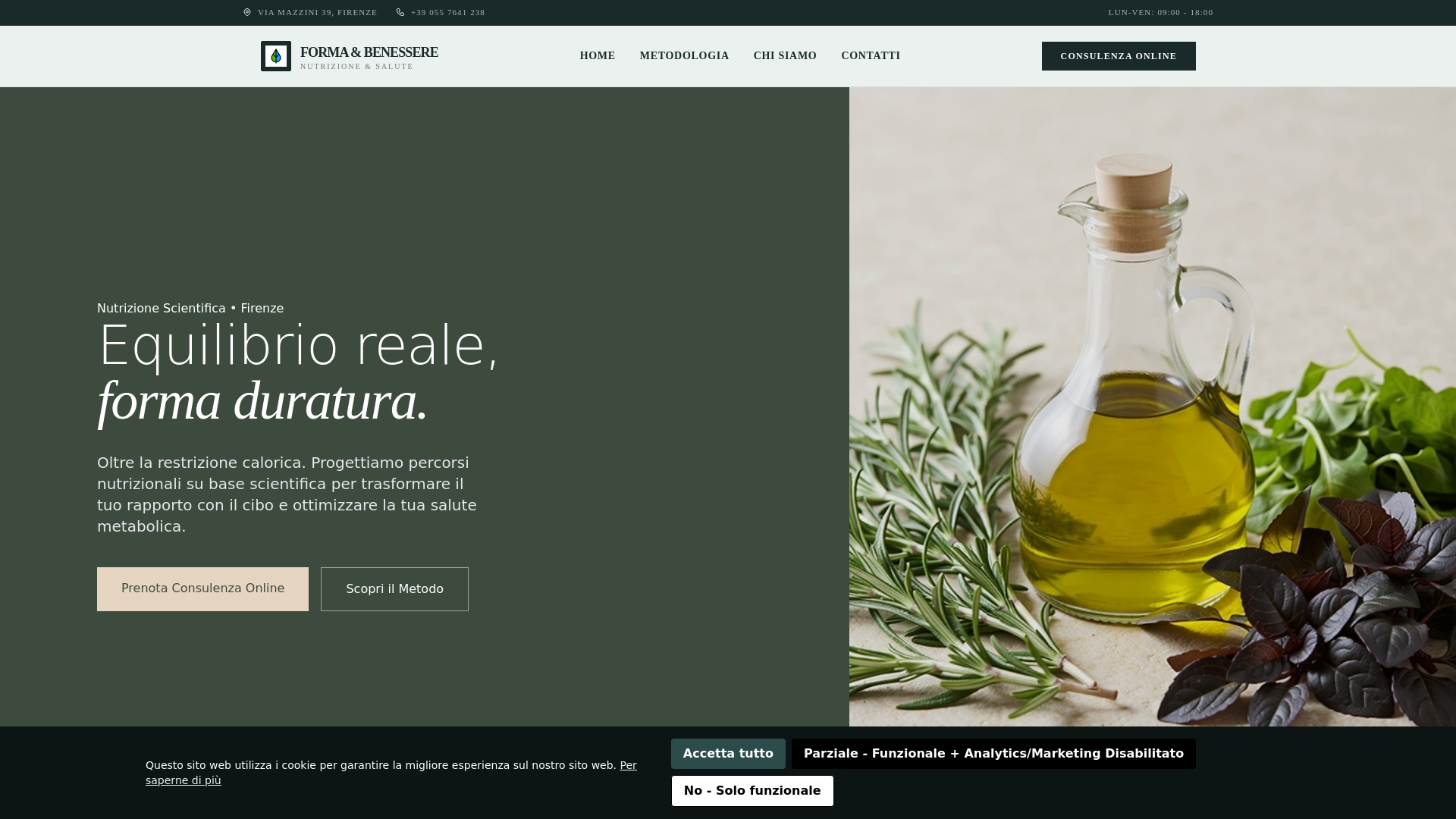 website screenshot of https://formabenessereitsk.info