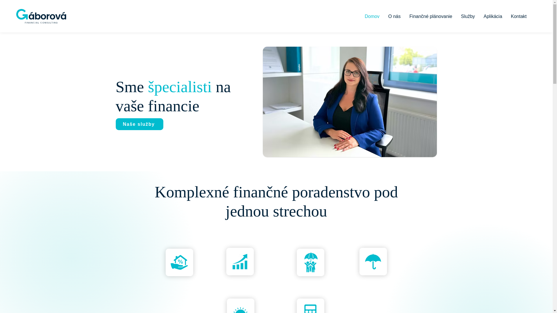 website screenshot of https://zuzanagaborova.com/