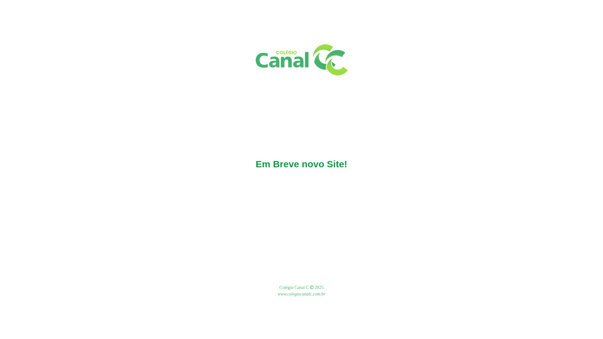 website screenshot of https://colegiocanalc.com.br/