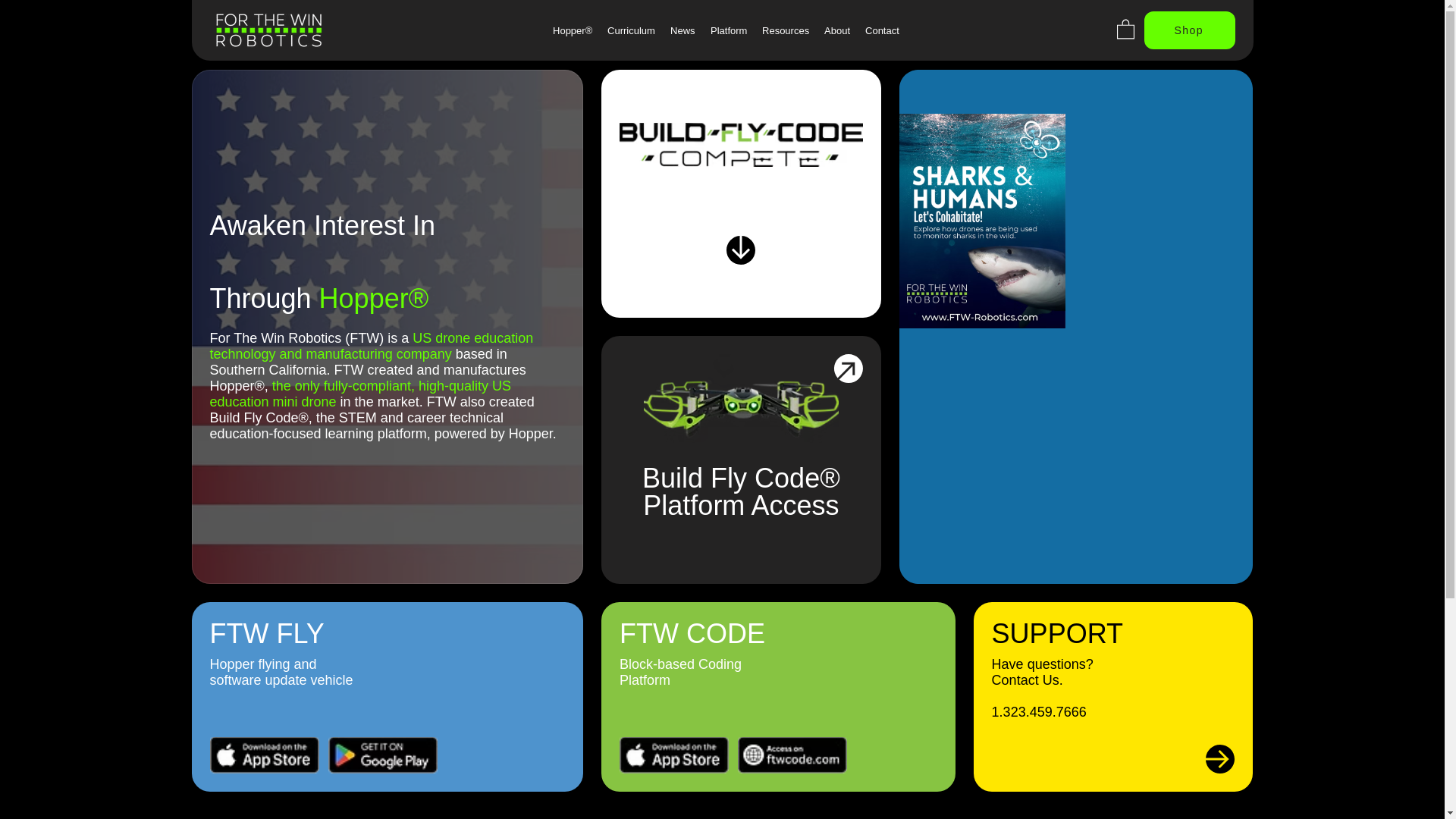 website screenshot of https://ftwroboticstop.com/