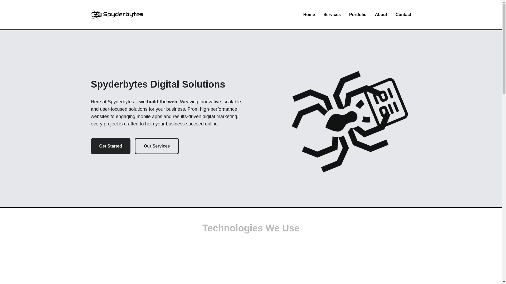 website screenshot of https://spyderbytes.pages.dev/