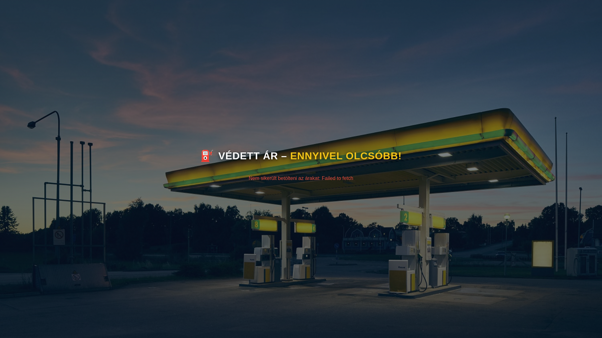 website screenshot of https://uzemanyag.pages.dev/