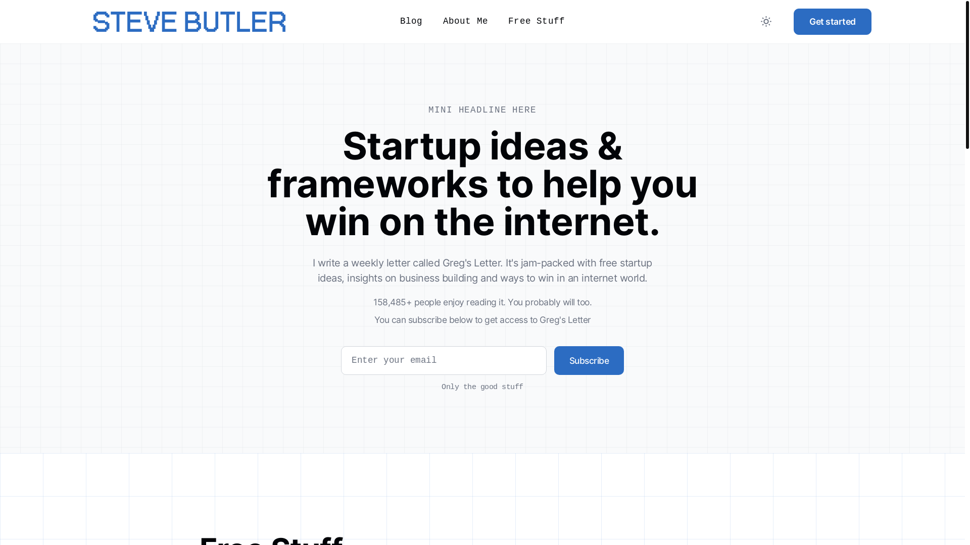 website screenshot of https://steve-site-astro.pages.dev/