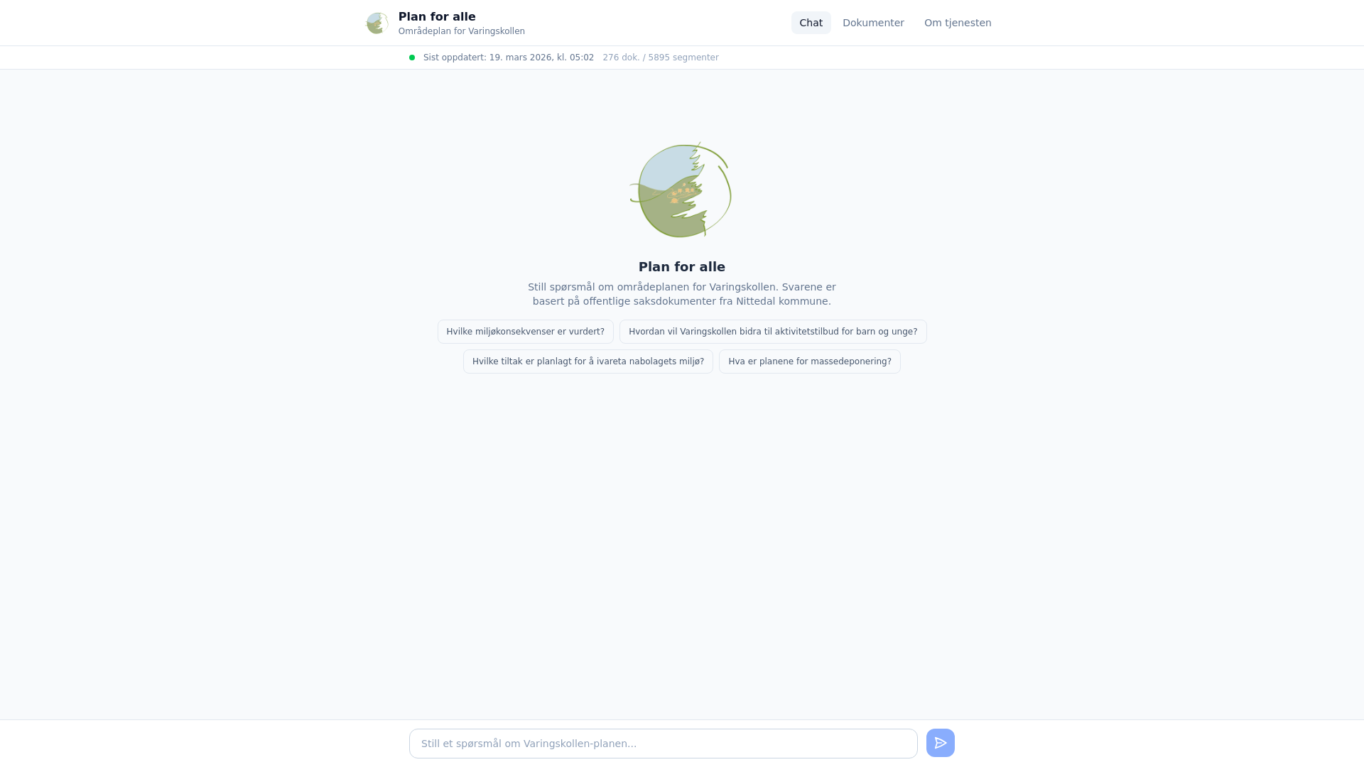 website screenshot of https://planforalle.no/