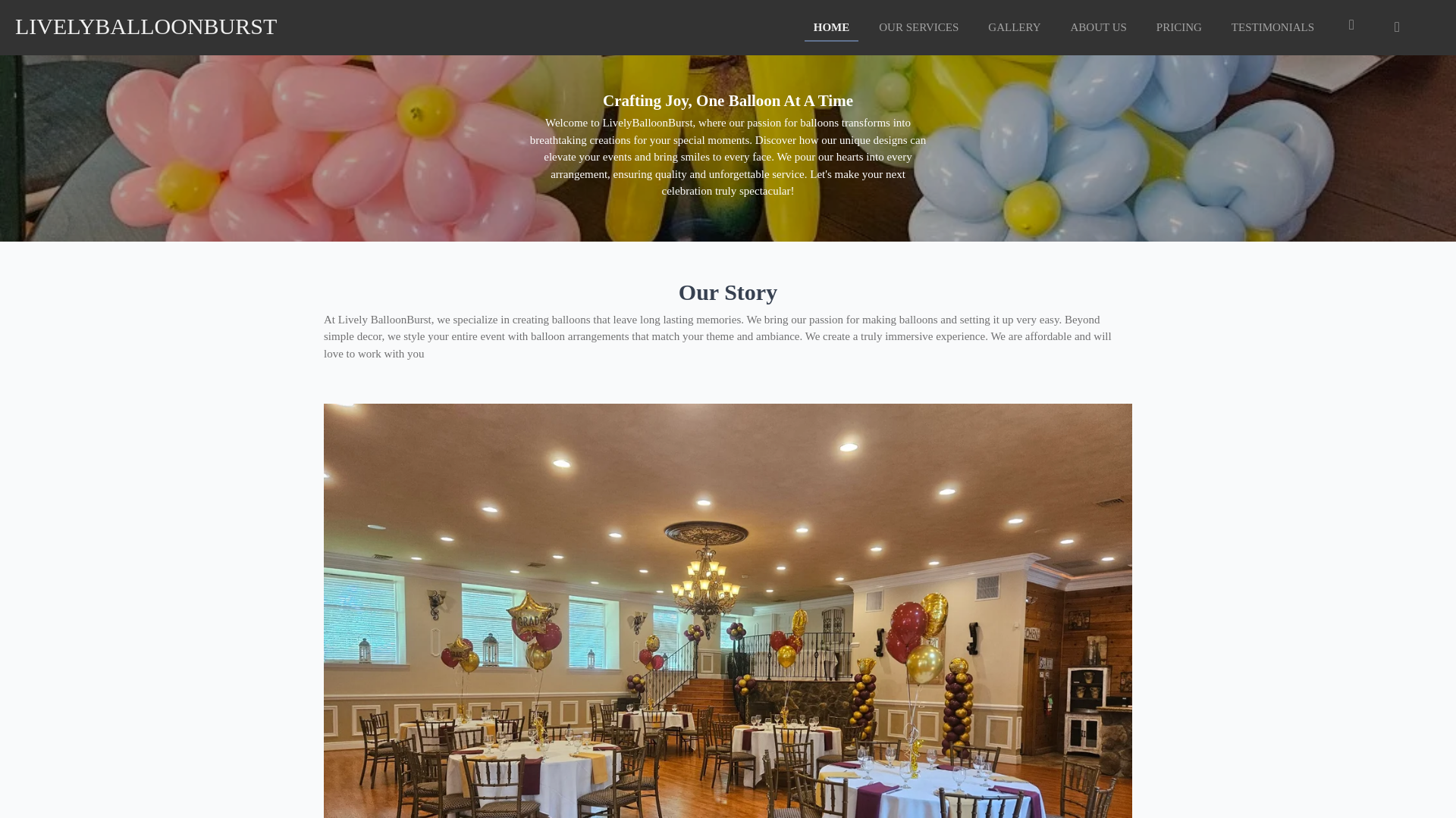 website screenshot of https://livelyballoonburst.net/