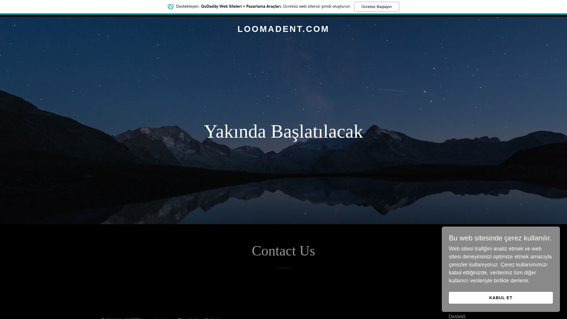 website screenshot of https://loomadent.com