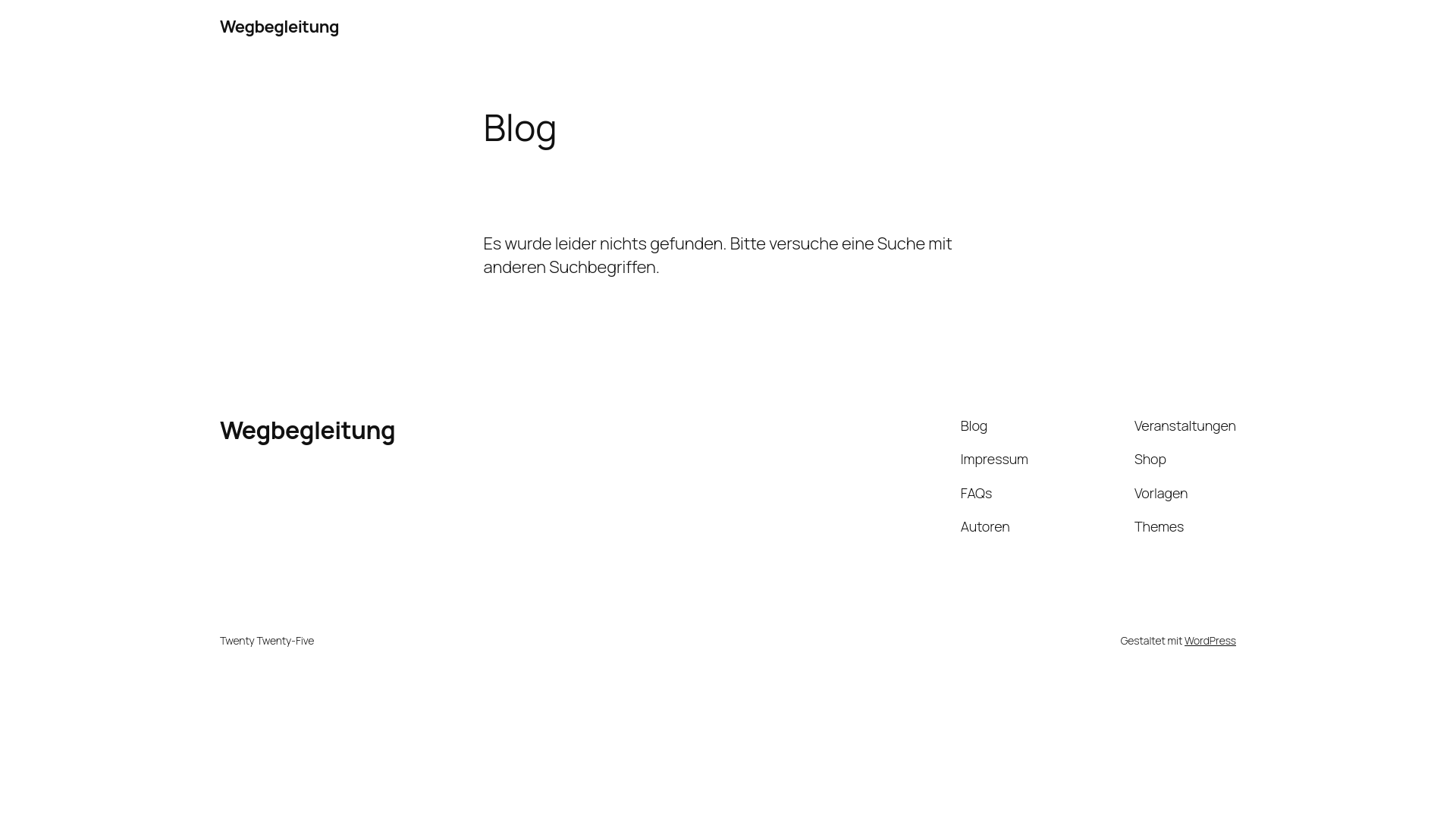 website screenshot of https://wegbegleitung.hamburg