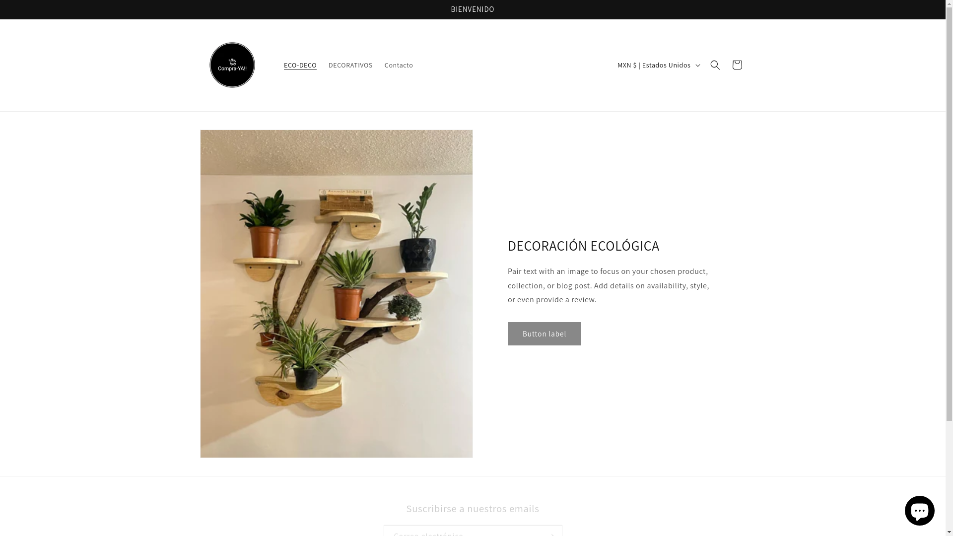 website screenshot of https://ecodecotienda.com/