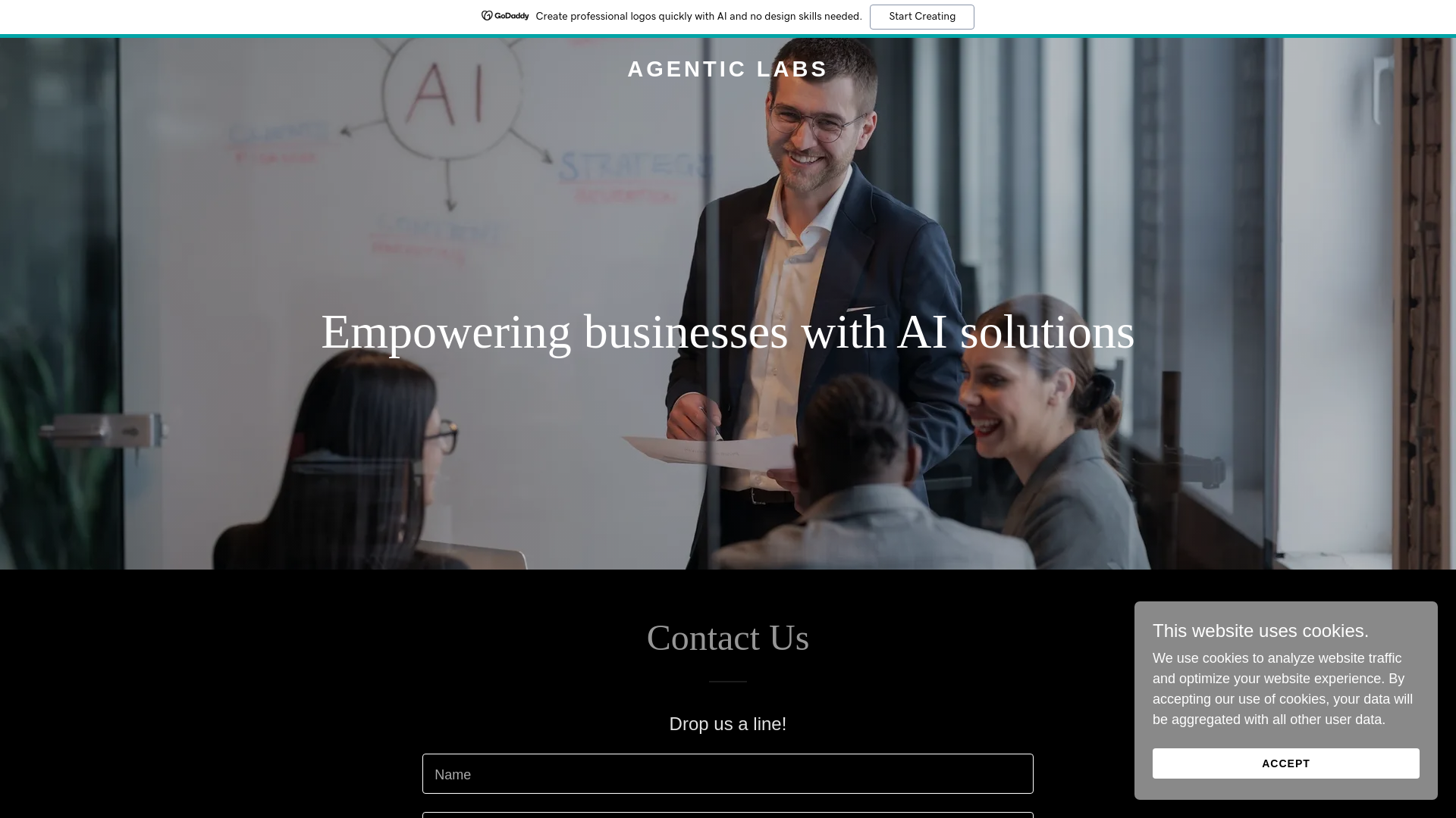 website screenshot of https://agenticlabs.build/