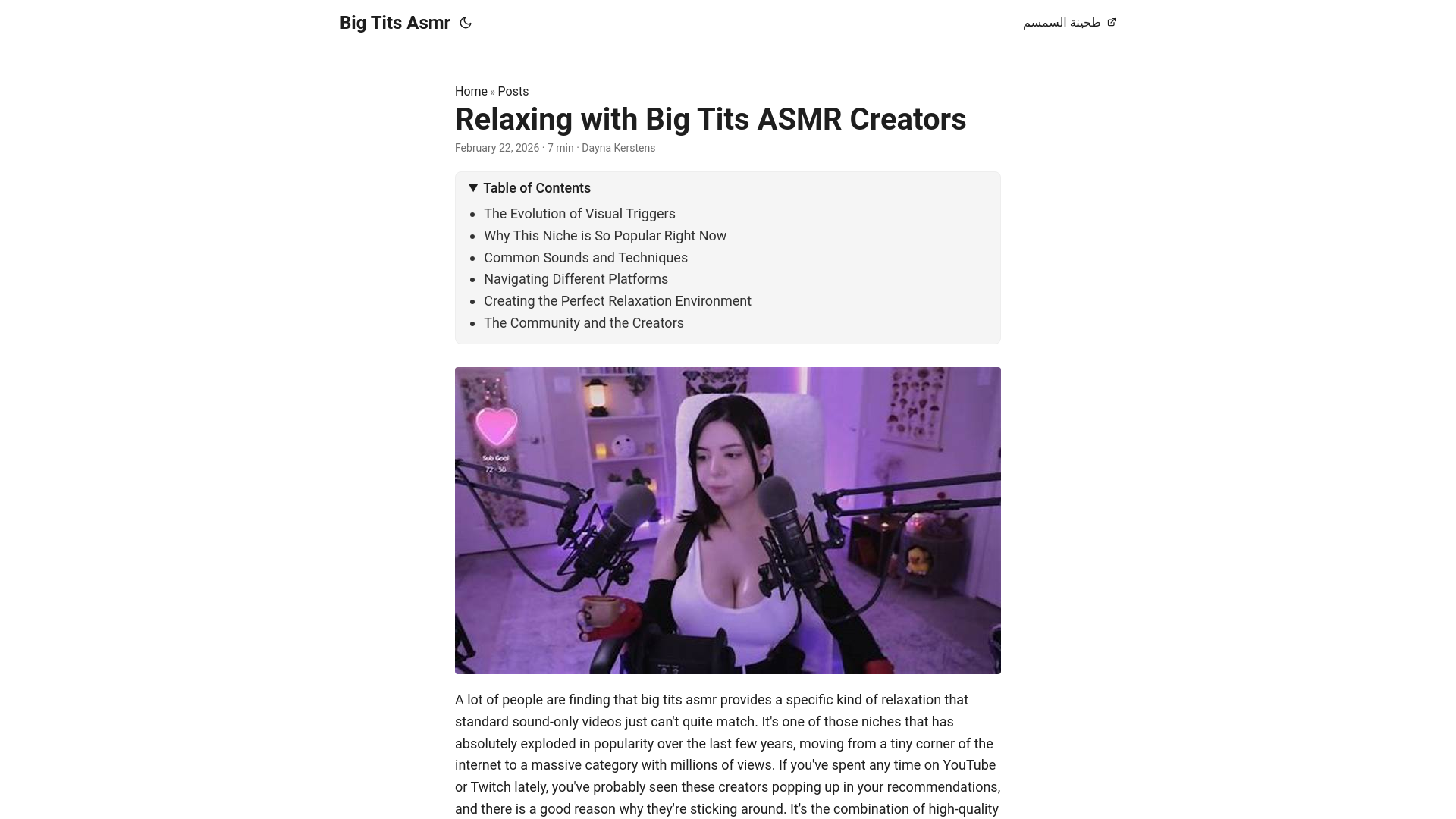 website screenshot of https://big-tits-asmr.pages.dev/