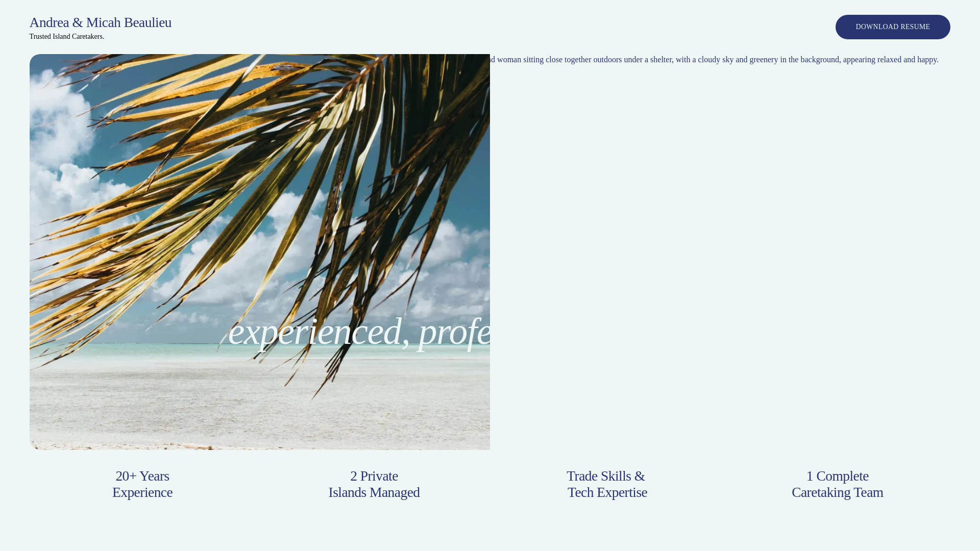 website screenshot of https://couplecaretakers.com/