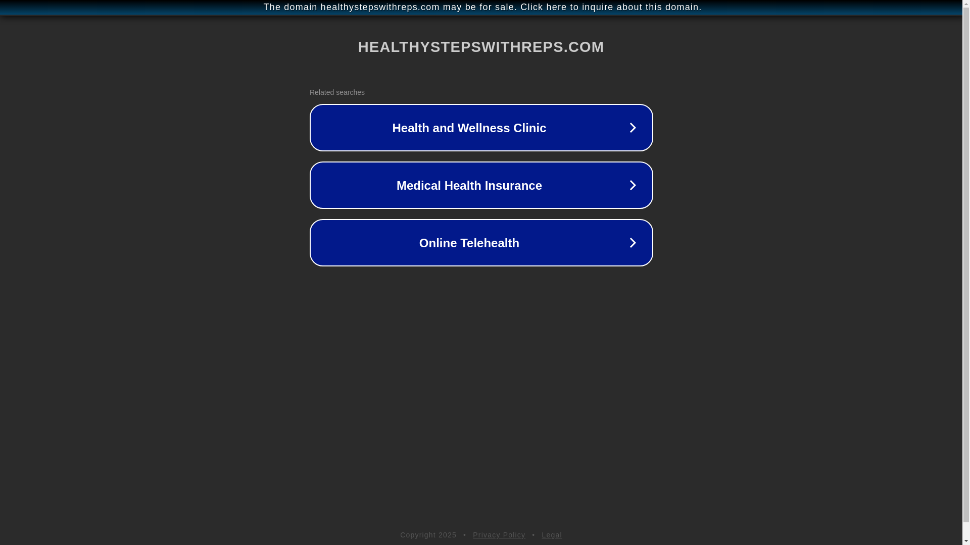 website screenshot of https://healthystepswithreps.com/