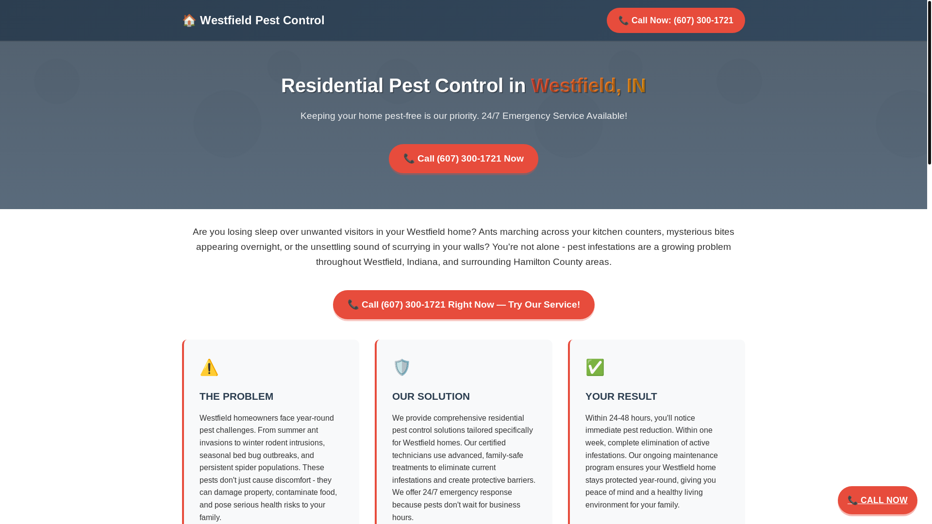 website screenshot of https://exterminator-westfield-in.pages.dev/