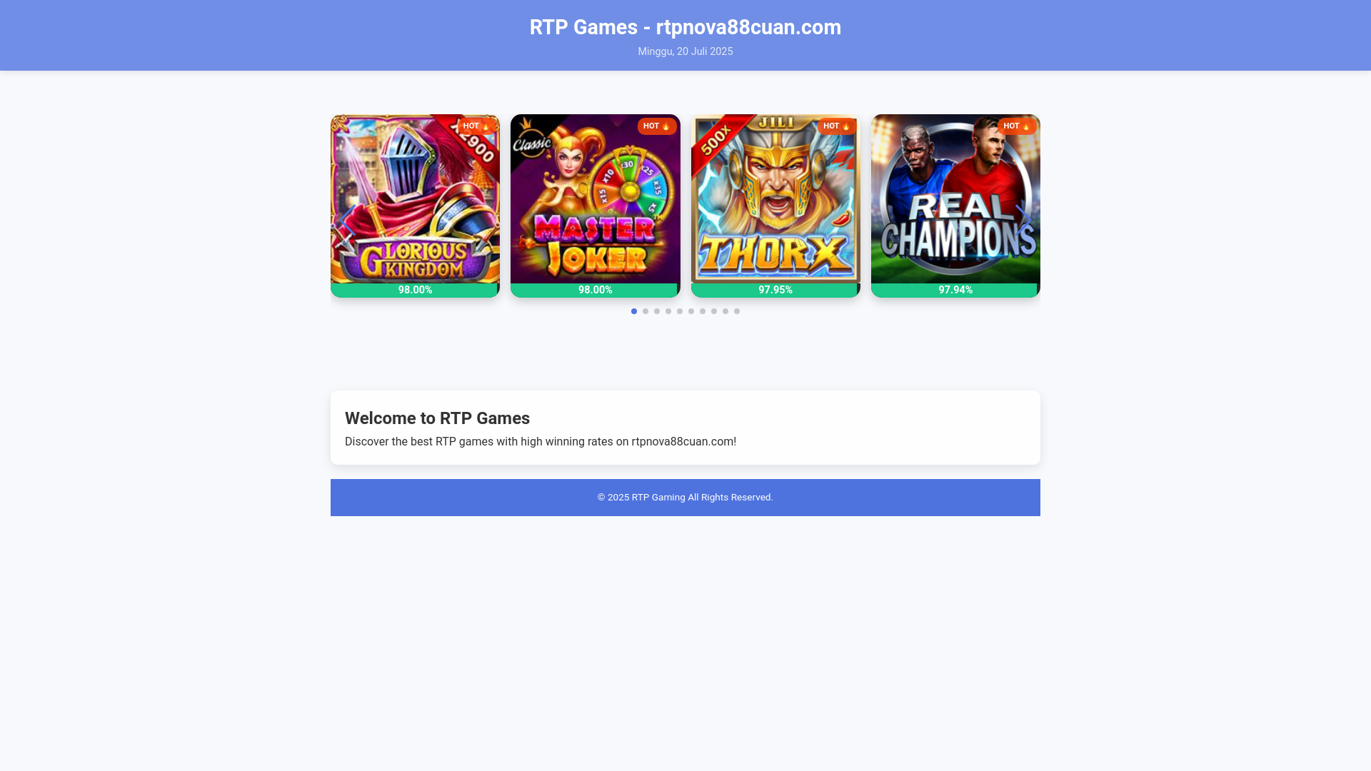 website screenshot of https://rtpnova88cuan.com/
