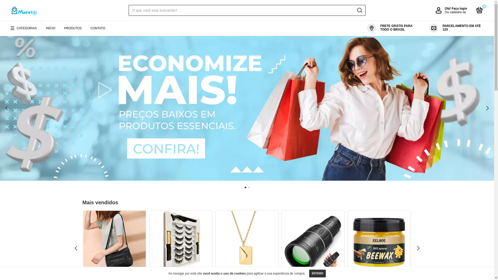 website screenshot of https://lojasmorettistore.com.br/