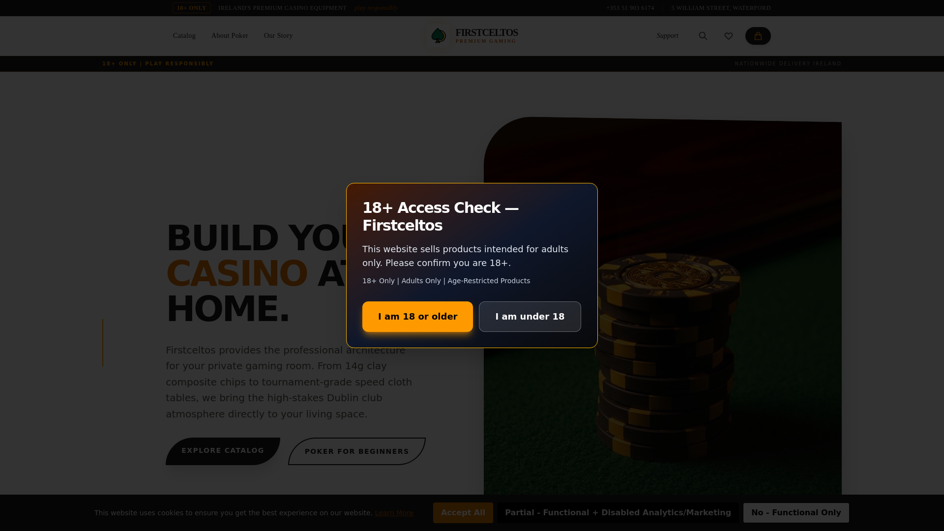 website screenshot of https://firstceltos.com