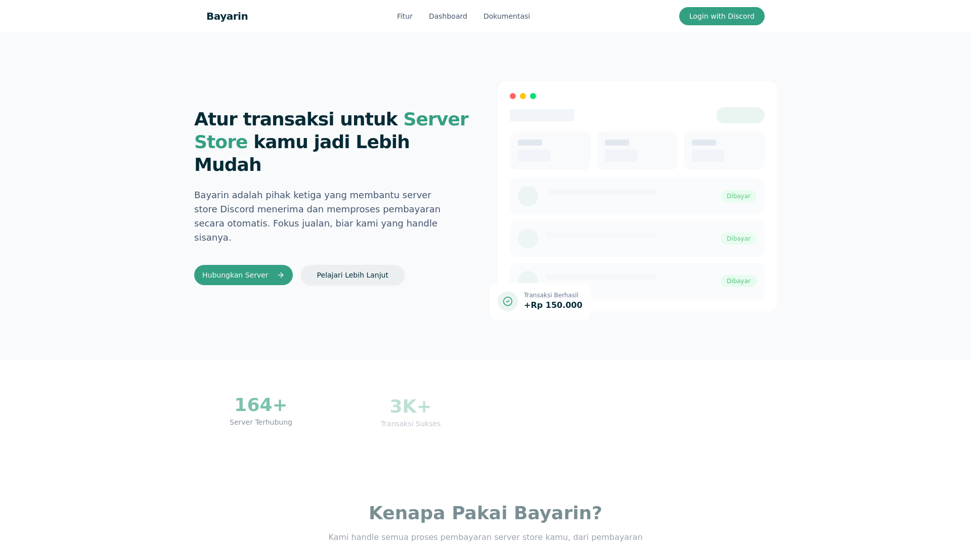 website screenshot of https://bayarin.fun/