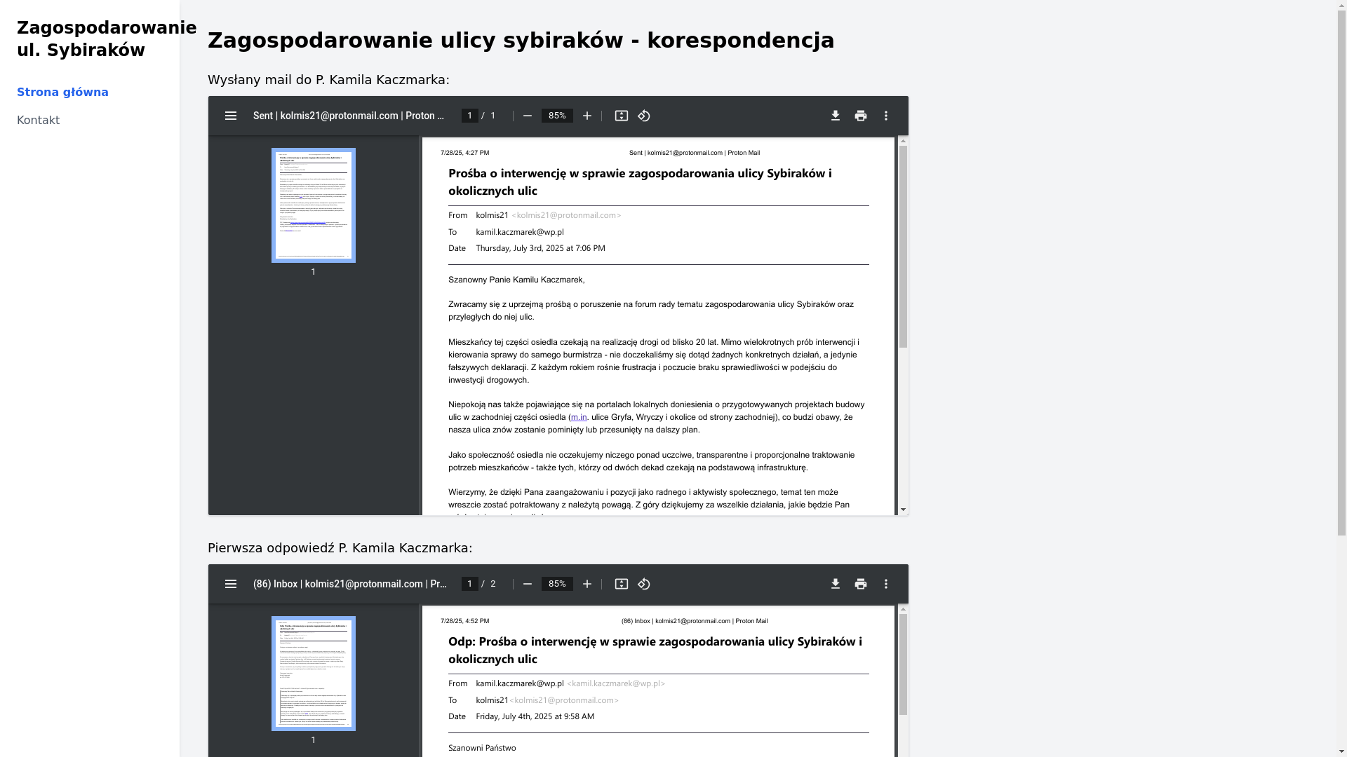 website screenshot of https://strona-informacyjna.pages.dev/