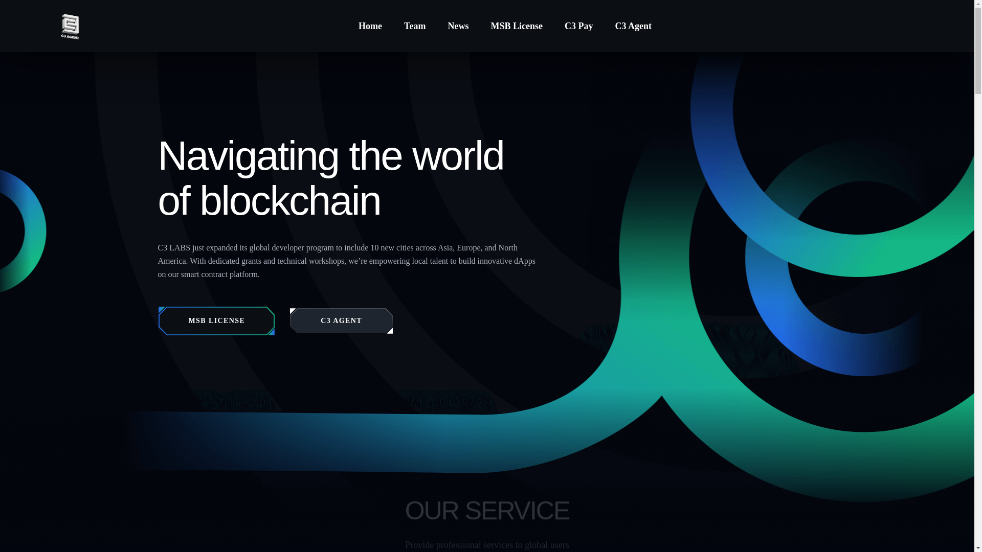 website screenshot of https://c3agent.top/