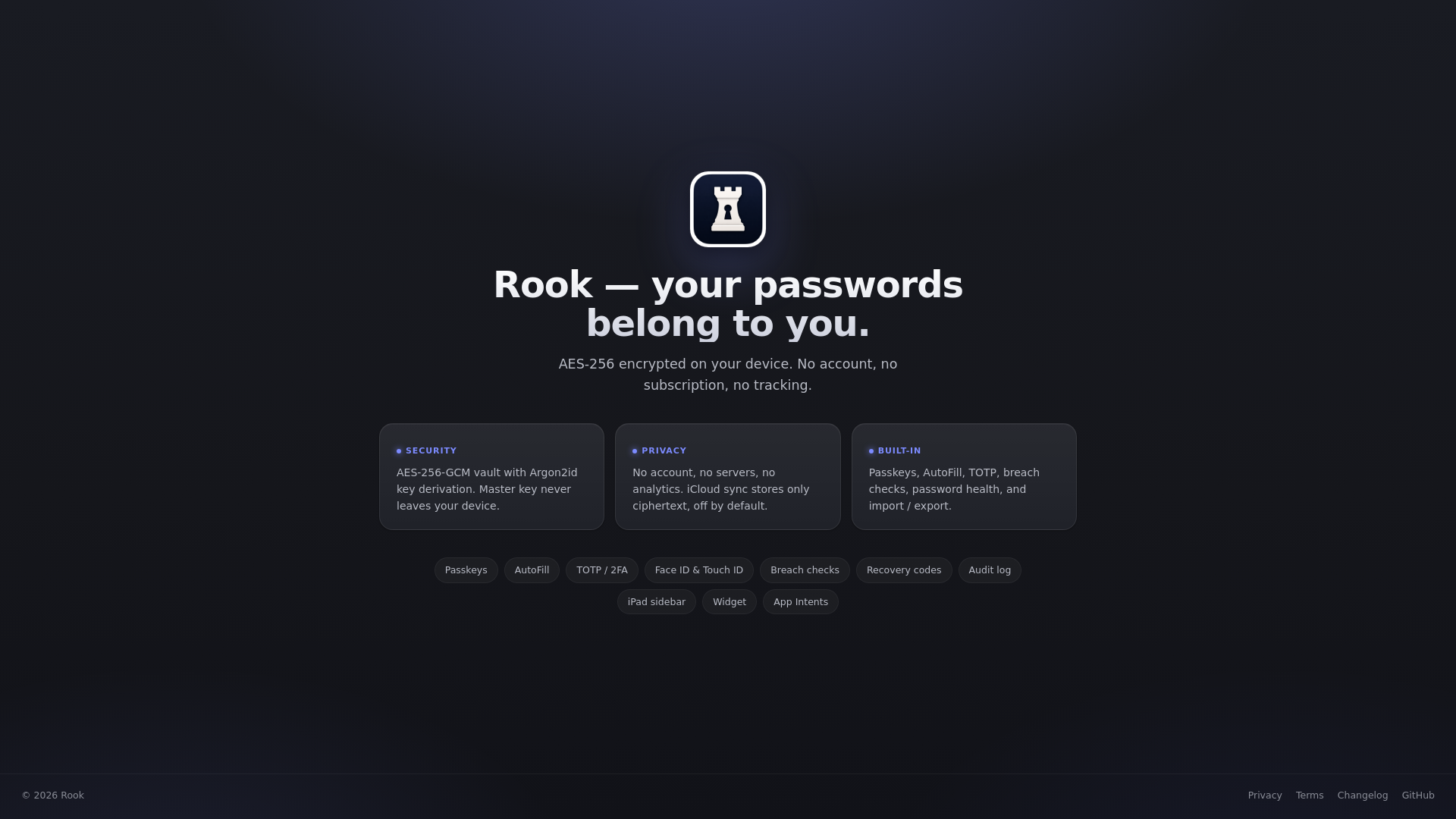 website screenshot of https://rookpass.com/