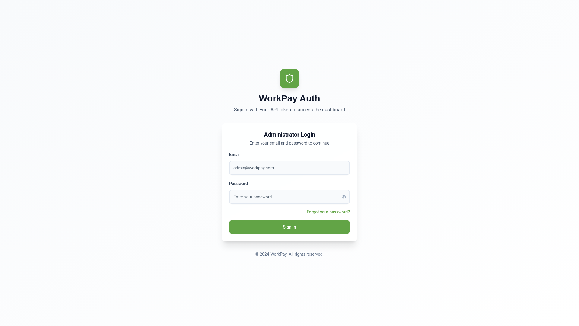 website screenshot of https://workpay-auth-admin-dashboard-ui-prod.pages.dev/