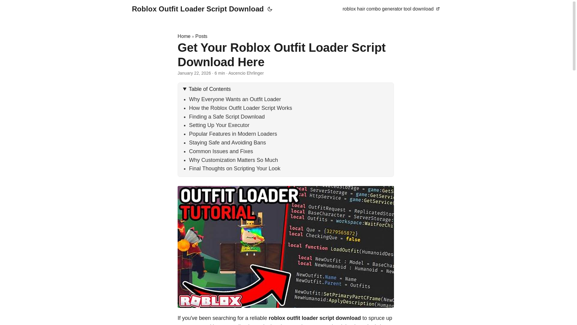 website screenshot of https://roblox-outfit-loader-script-download.pages.dev/