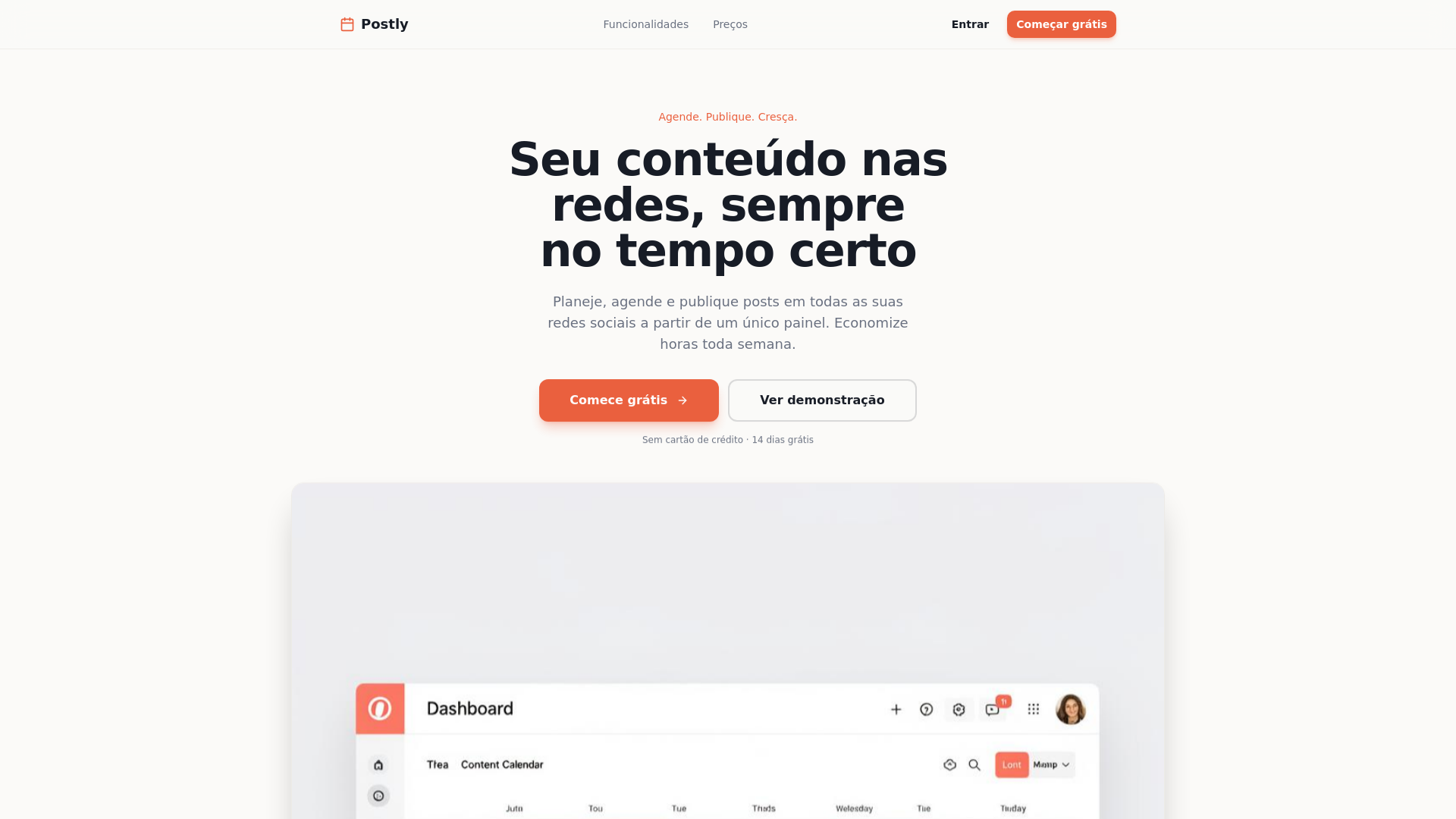 website screenshot of https://postlypt.com