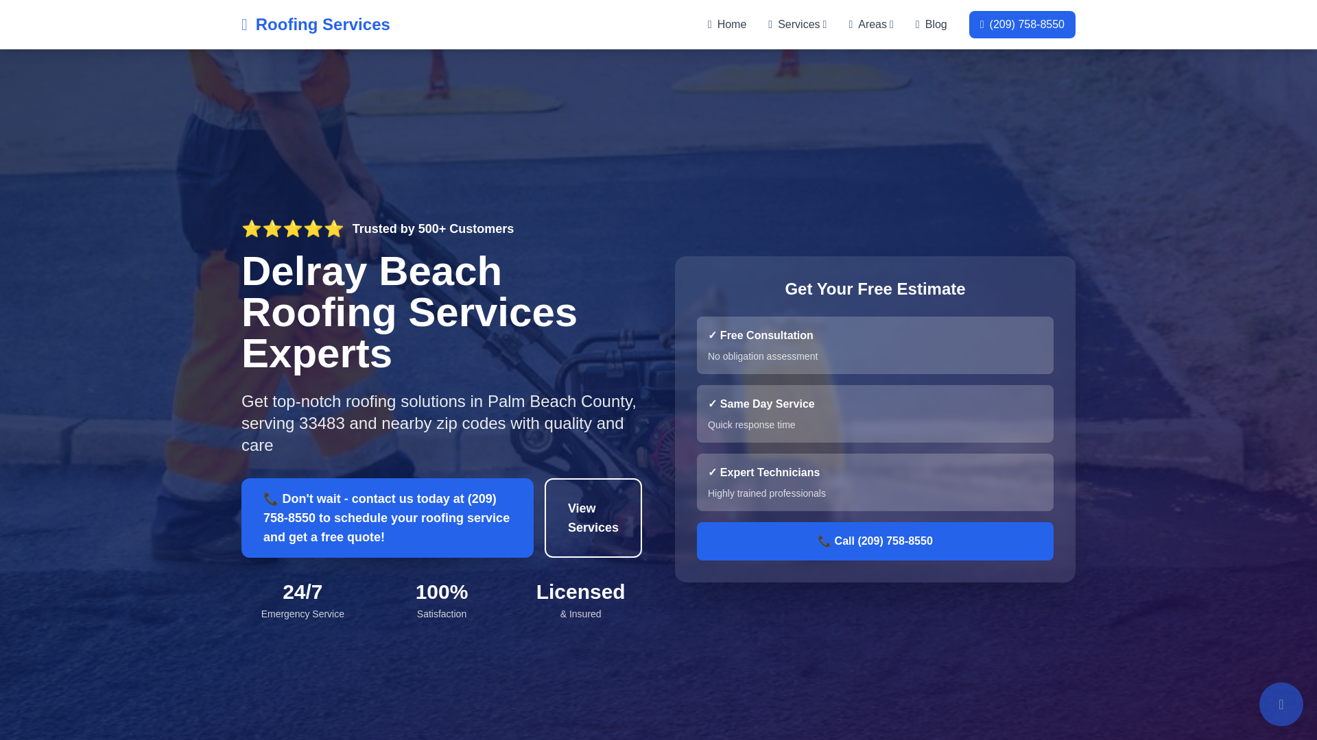 website screenshot of https://roofingdelraybeach.pages.dev/
