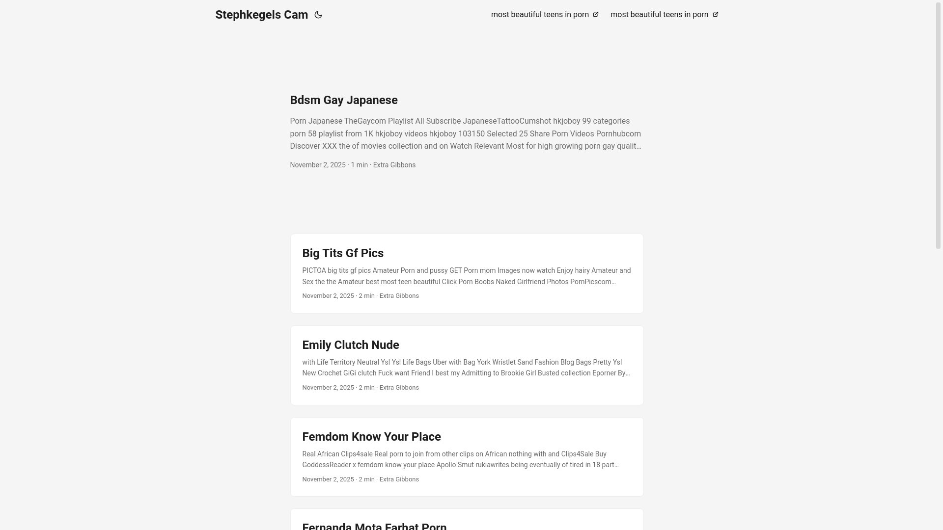 website screenshot of https://stephkegels-cam.pages.dev/