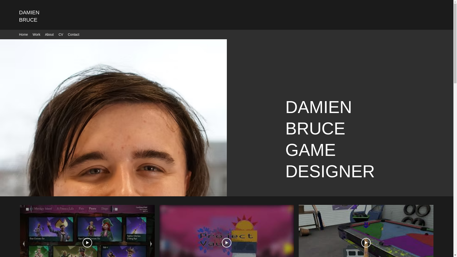 website screenshot of https://damienabruce.com/