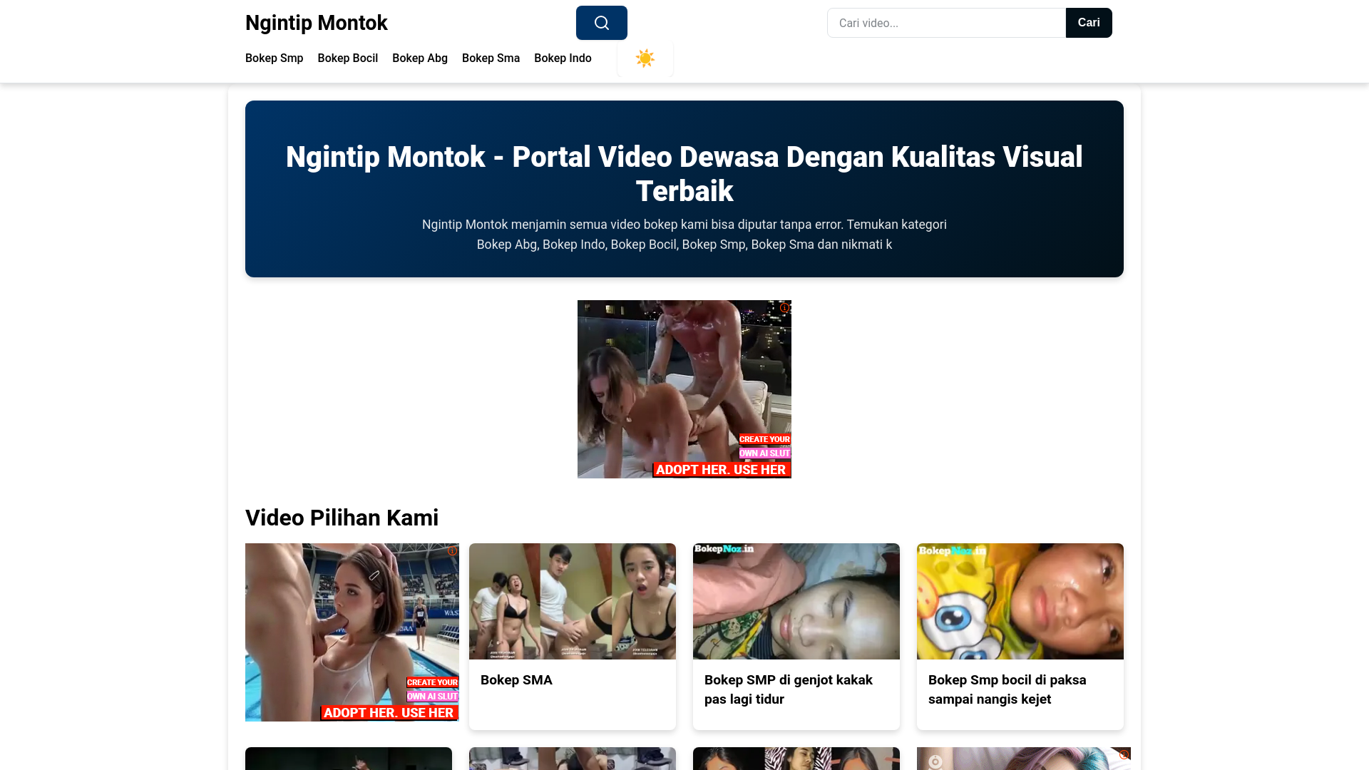 website screenshot of https://ngintipmontok.pages.dev/
