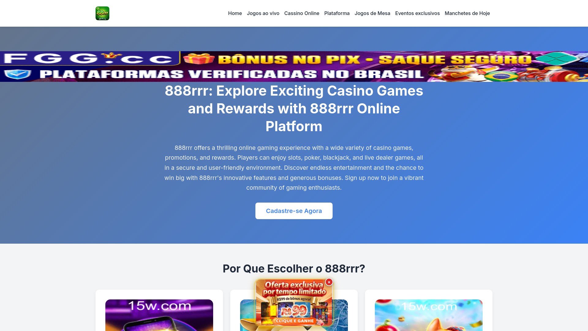 website screenshot of https://888rrrfb.com/