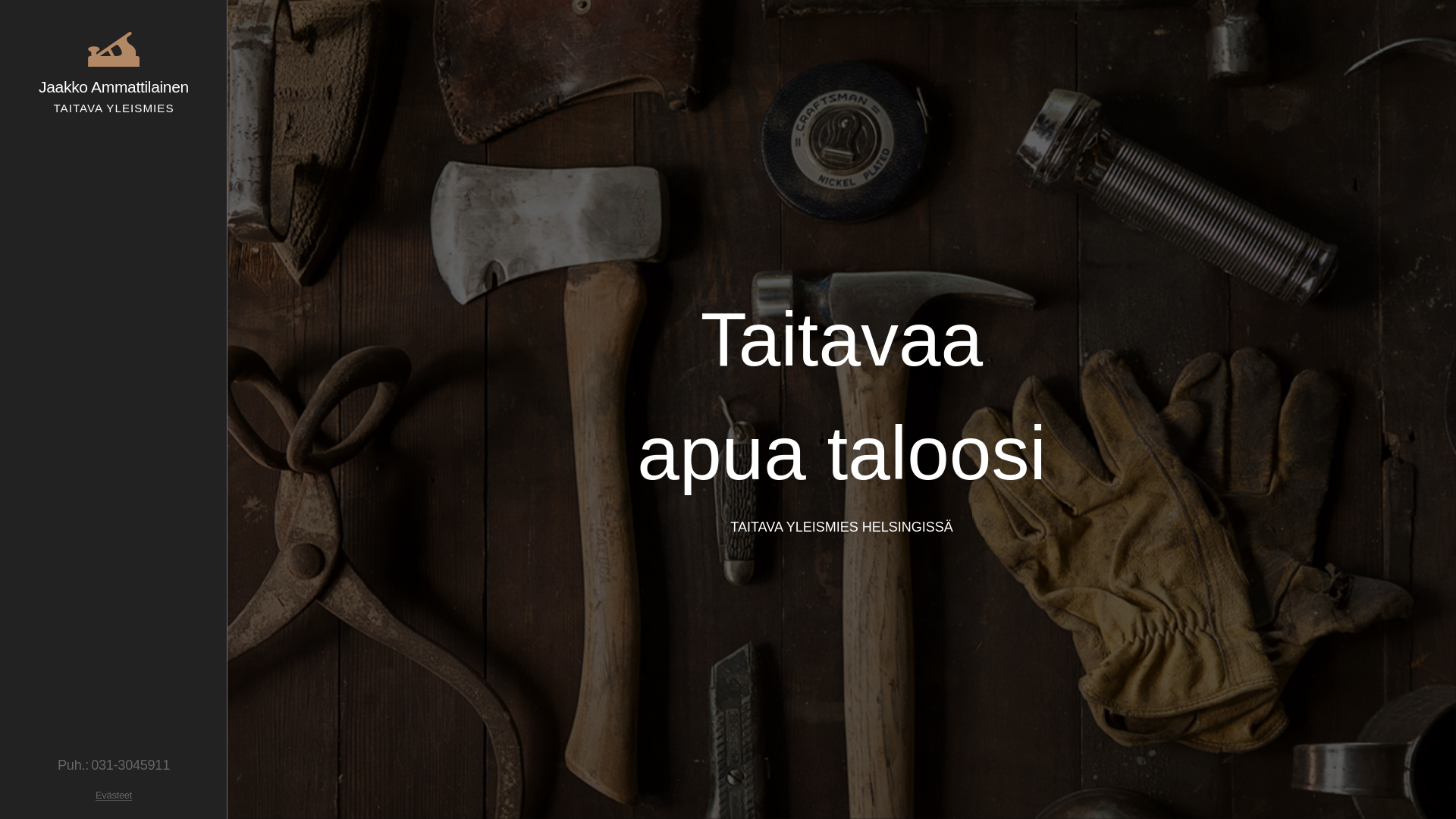 website screenshot of https://johannamarkula.fi/