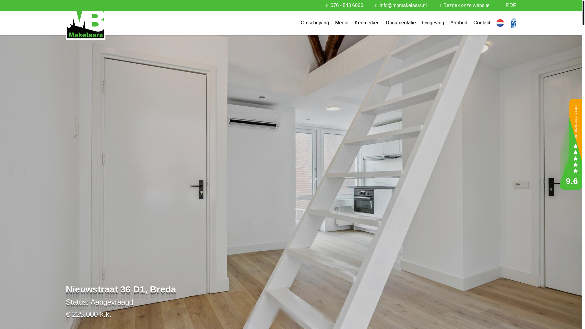 website screenshot of https://nieuwstraat36d1.nl/