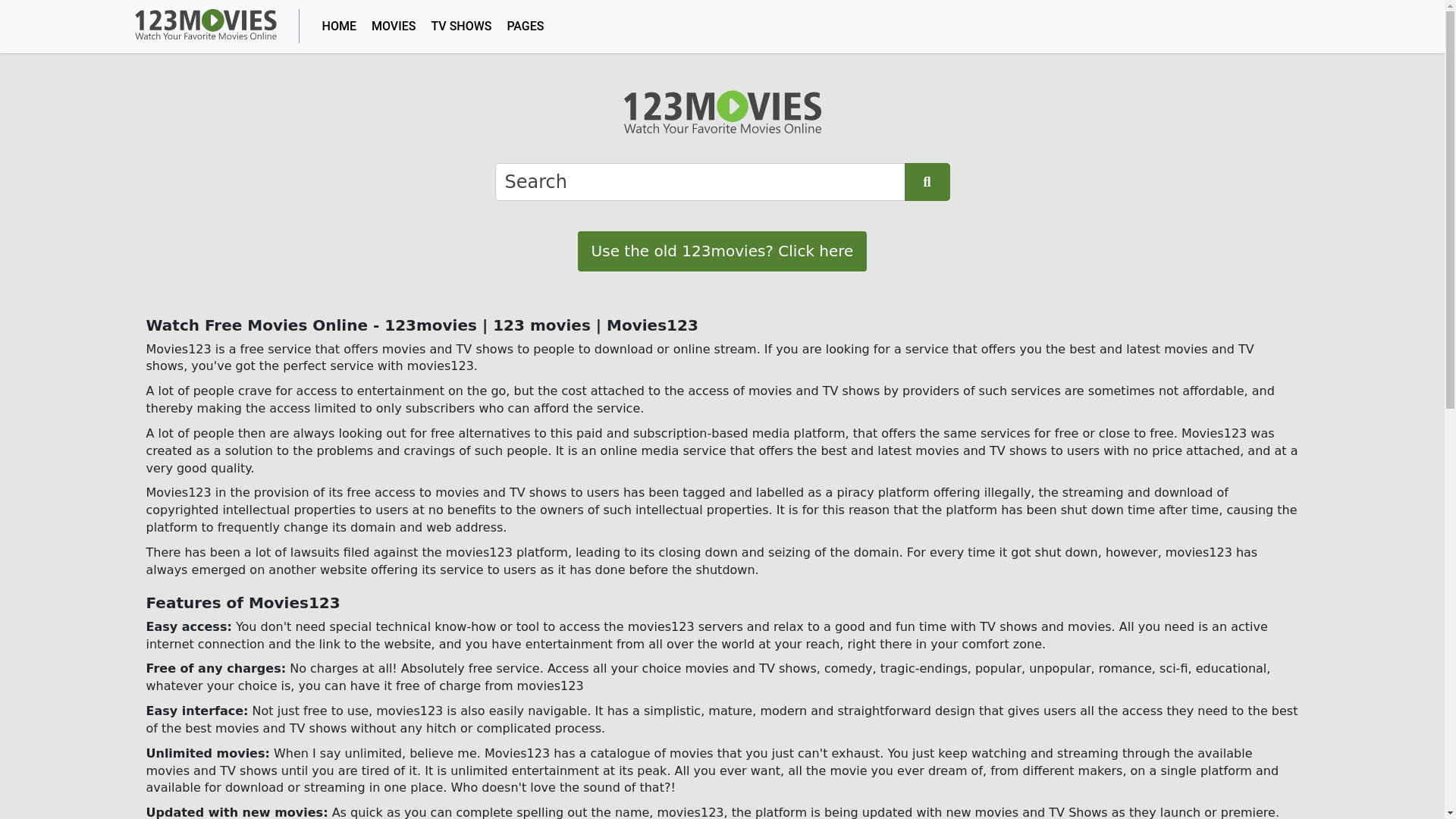 website screenshot of https://123moviefun.org/