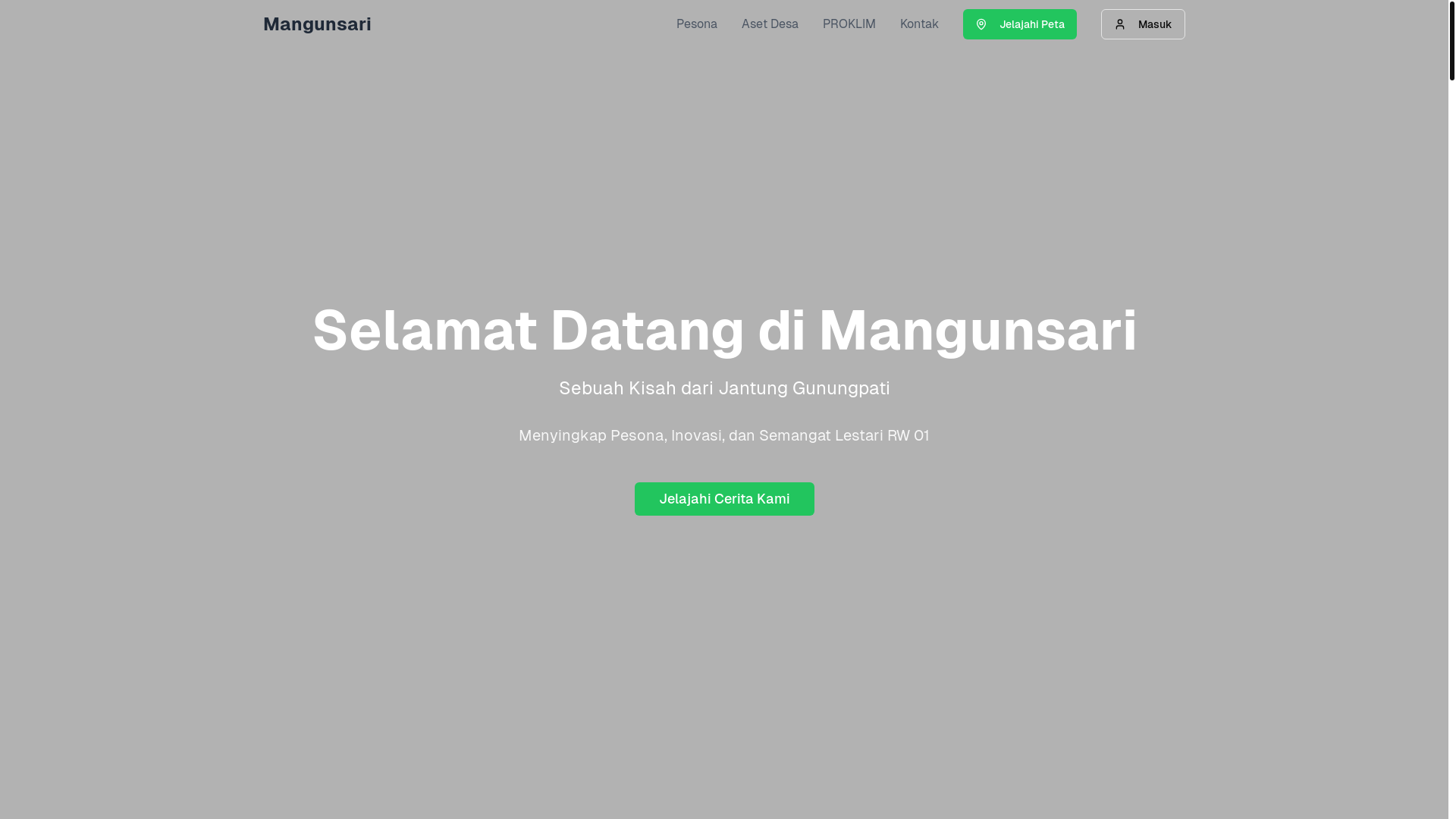 website screenshot of https://wajahmangunsari.my.id/