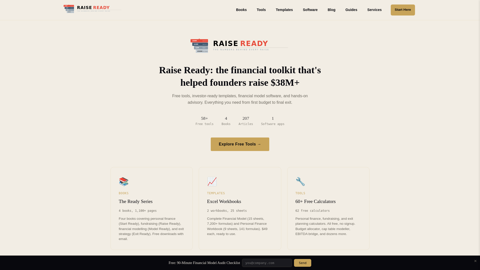 website screenshot of https://raisereadybook.pages.dev/