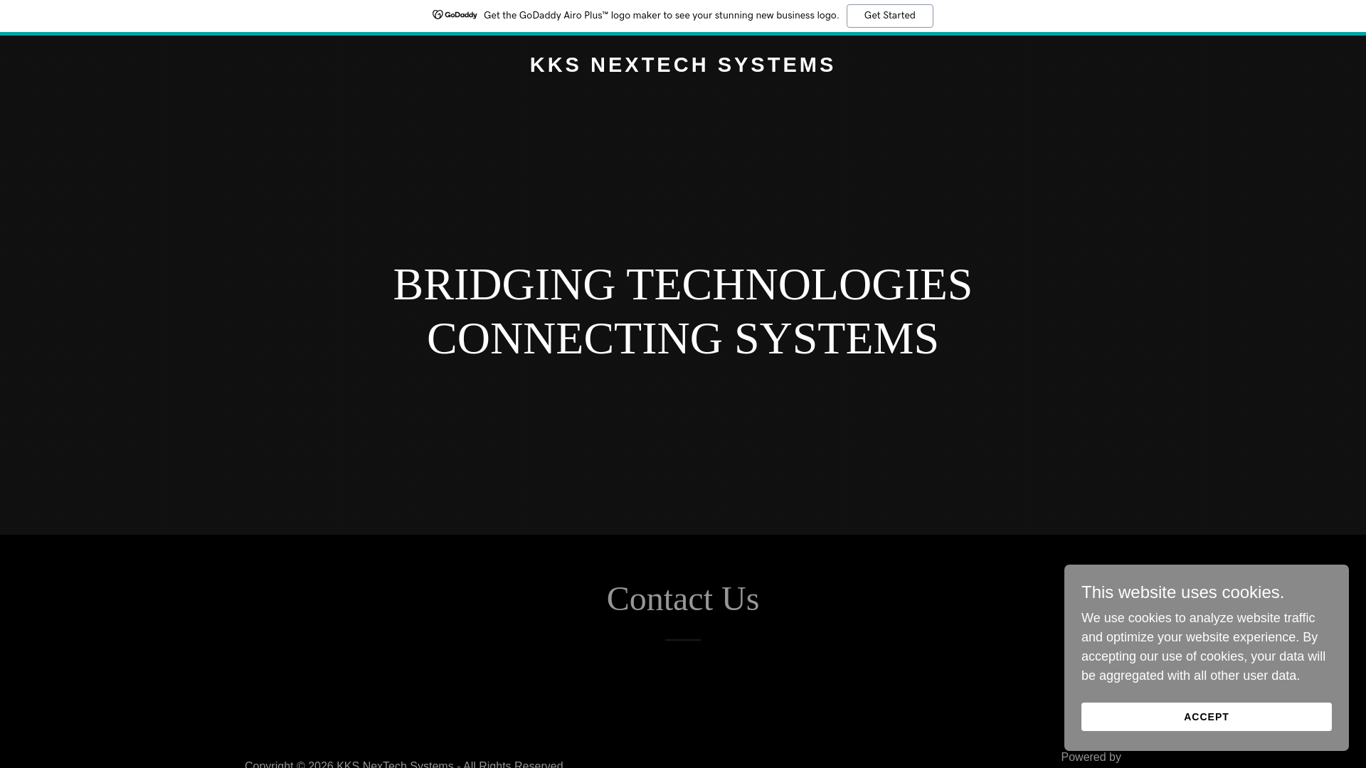 website screenshot of https://kksnextech.co.za/