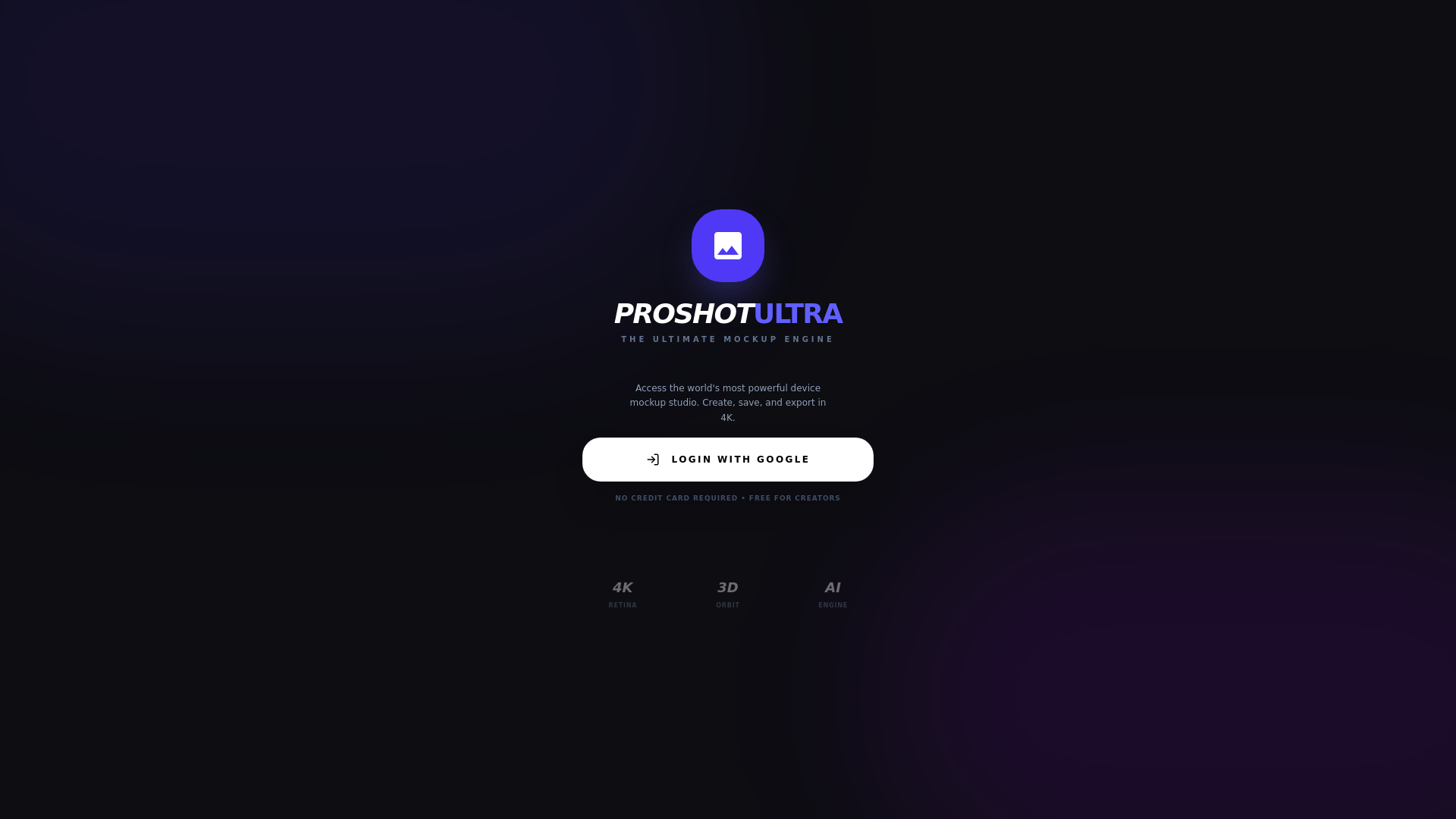 website screenshot of https://proshotultra.com