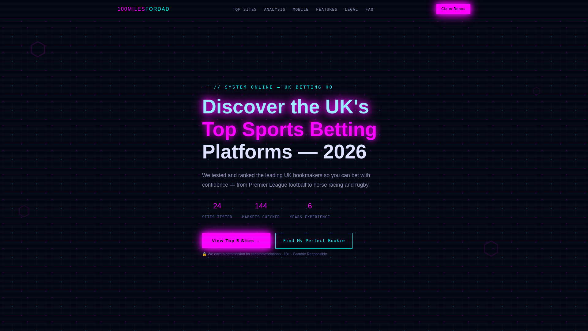 website screenshot of https://100milesfordad-com.pages.dev/