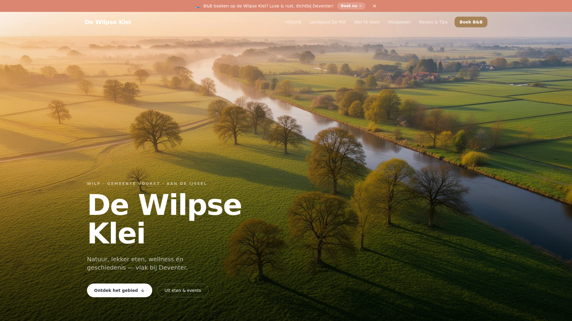 website screenshot of https://dewilpseklei.nl/