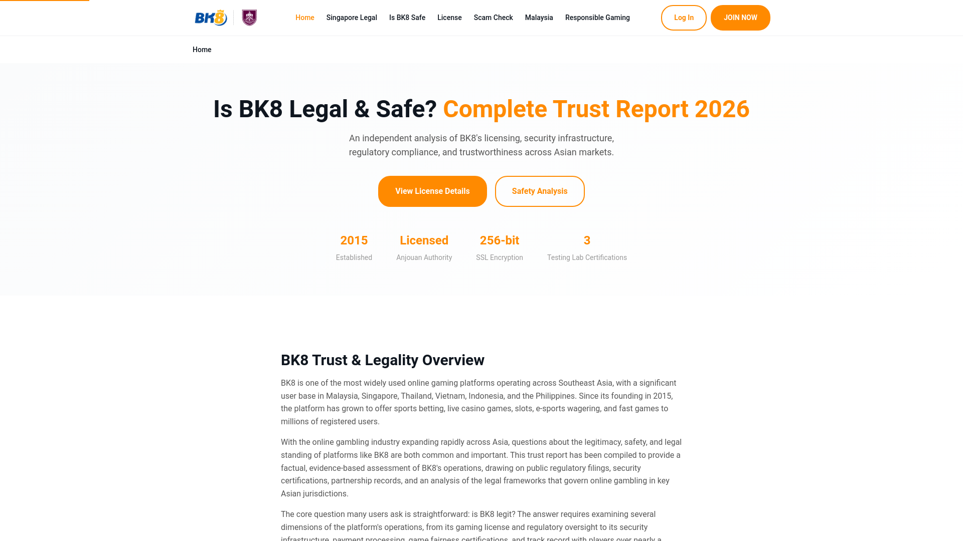 website screenshot of https://bk8sgreview.pages.dev/
