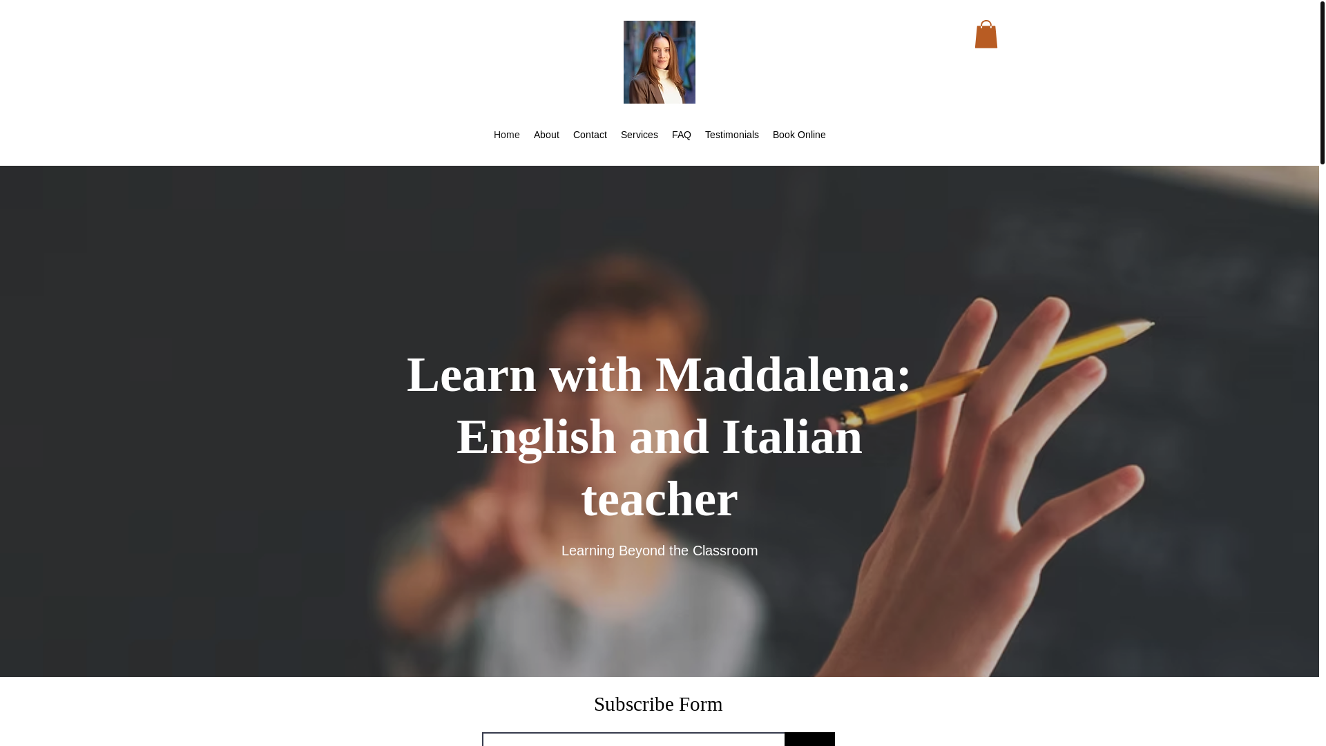 website screenshot of https://fluentwithmaddalena.com/