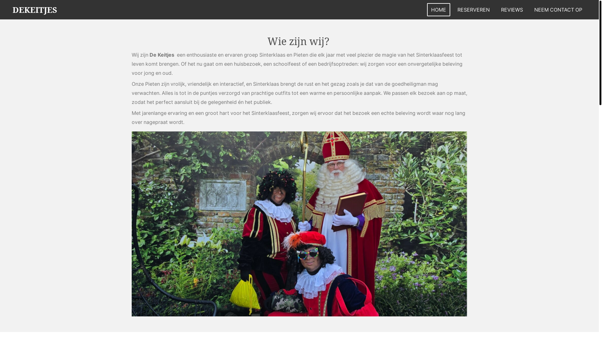 website screenshot of https://dekeitjes.nl/