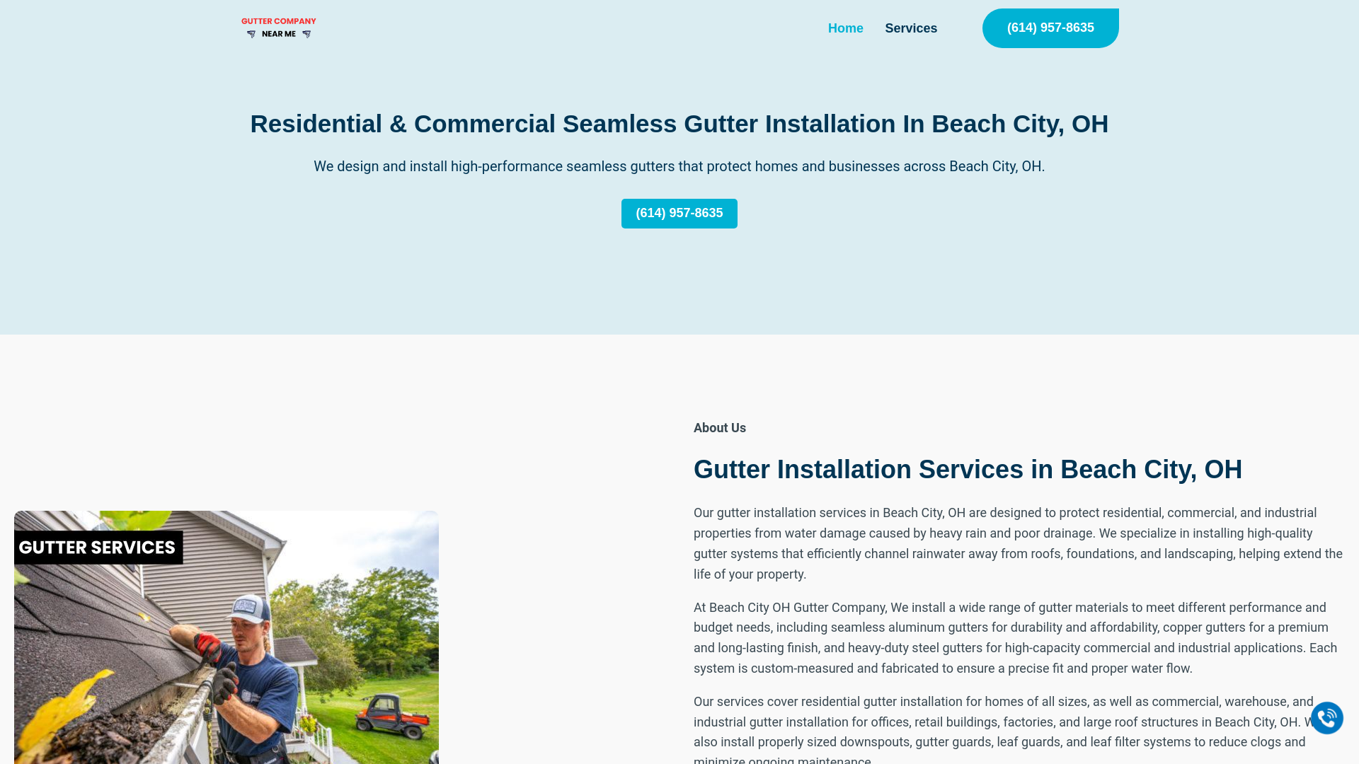 website screenshot of https://gutter-installation-beach-city-oh.pages.dev/