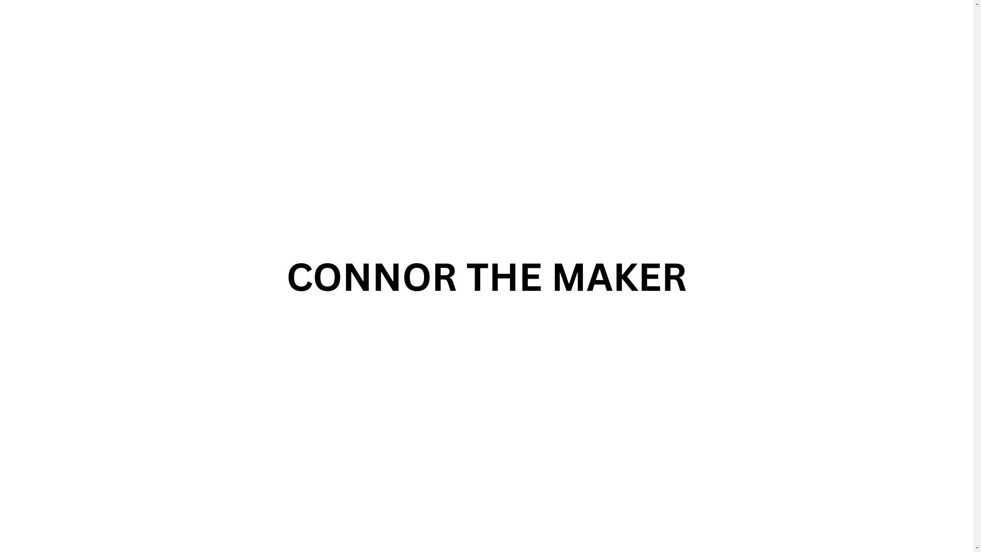 website screenshot of https://connorthemaker.com/