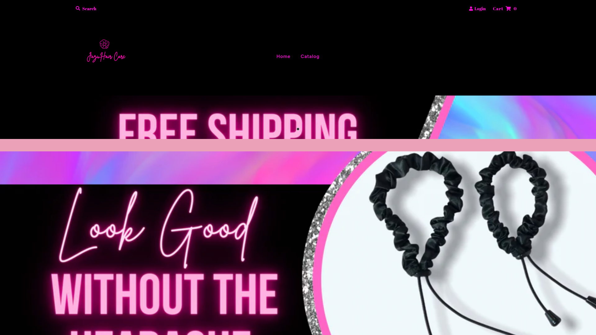 website screenshot of https://jazihaircare.us/