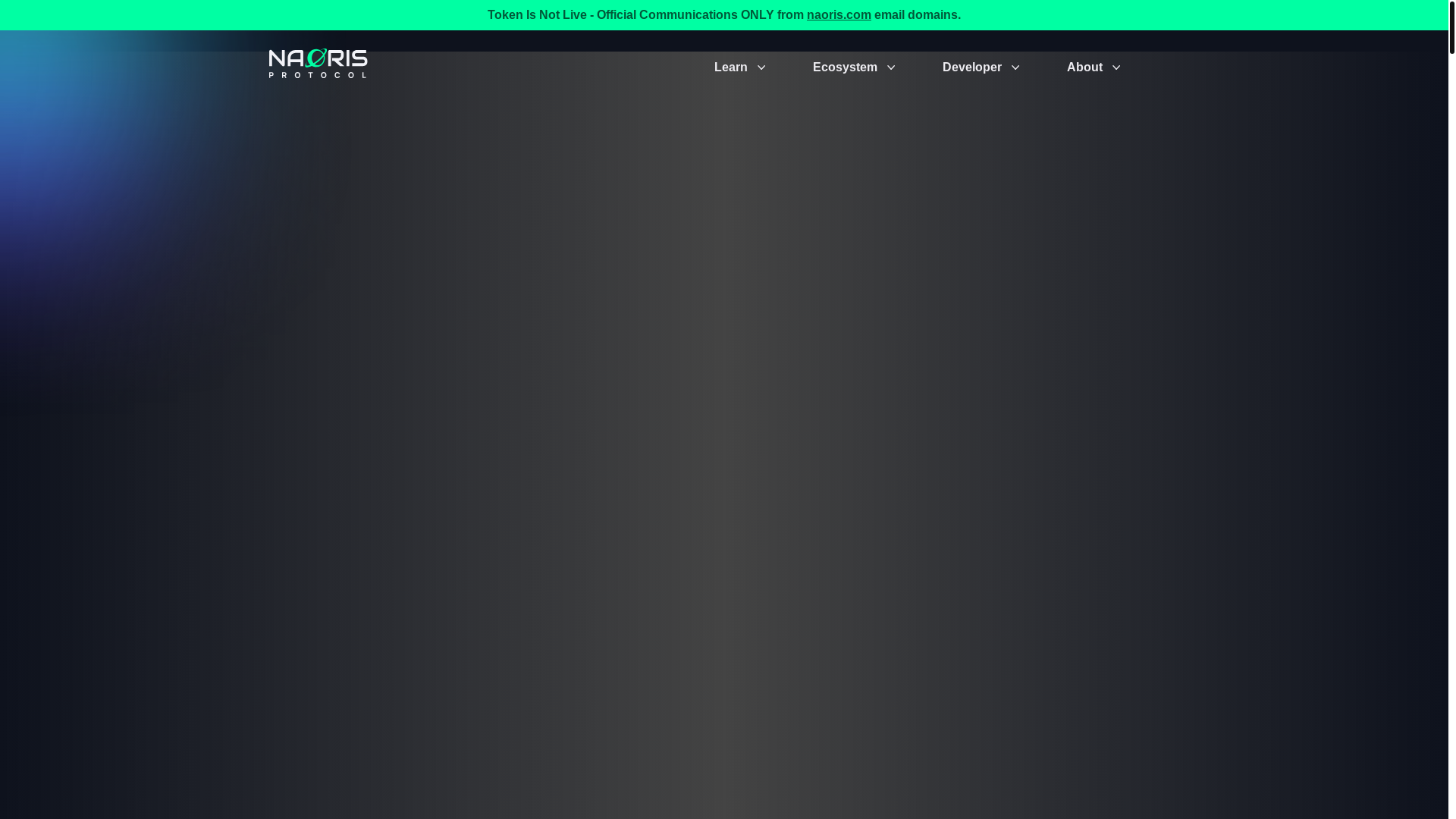 website screenshot of https://www.naorisprotocol.com/