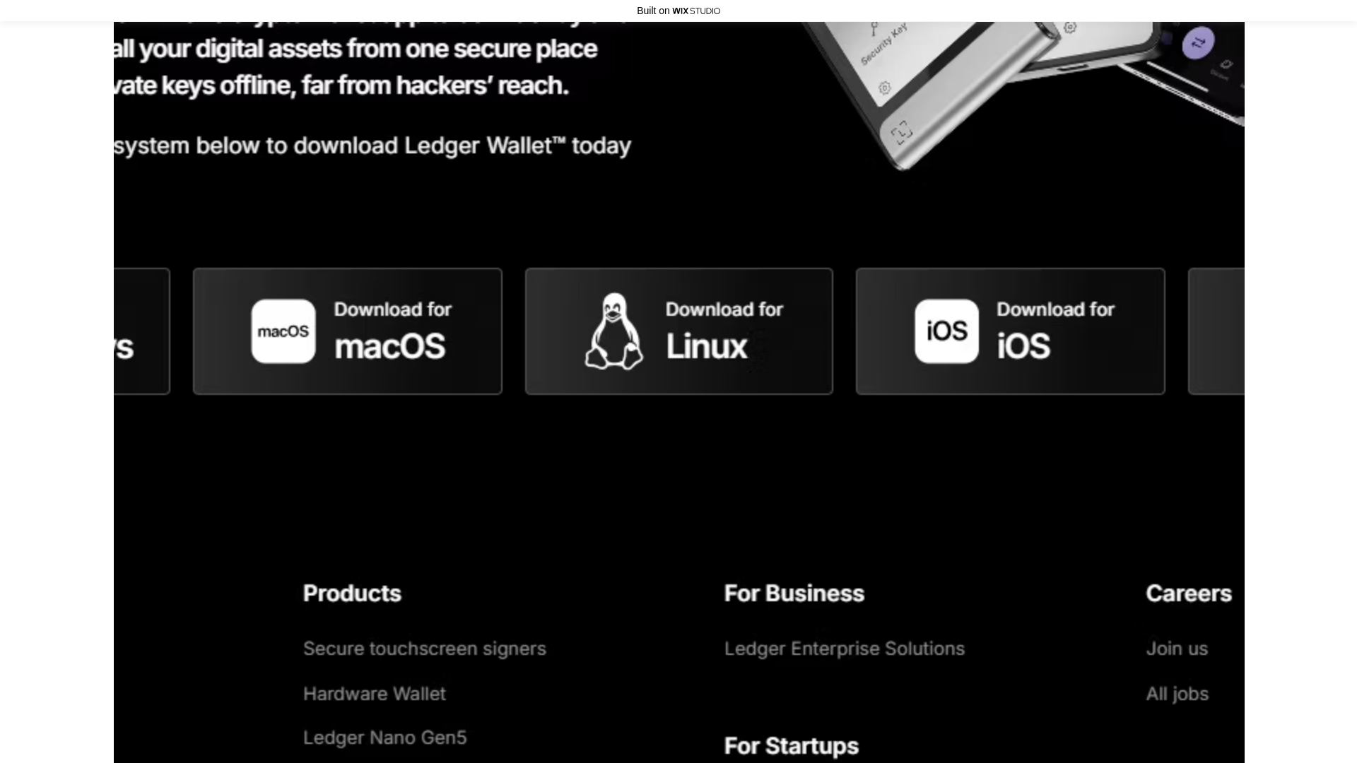 website screenshot of https://ledgr-com-strt.wixstudio.com/en-us