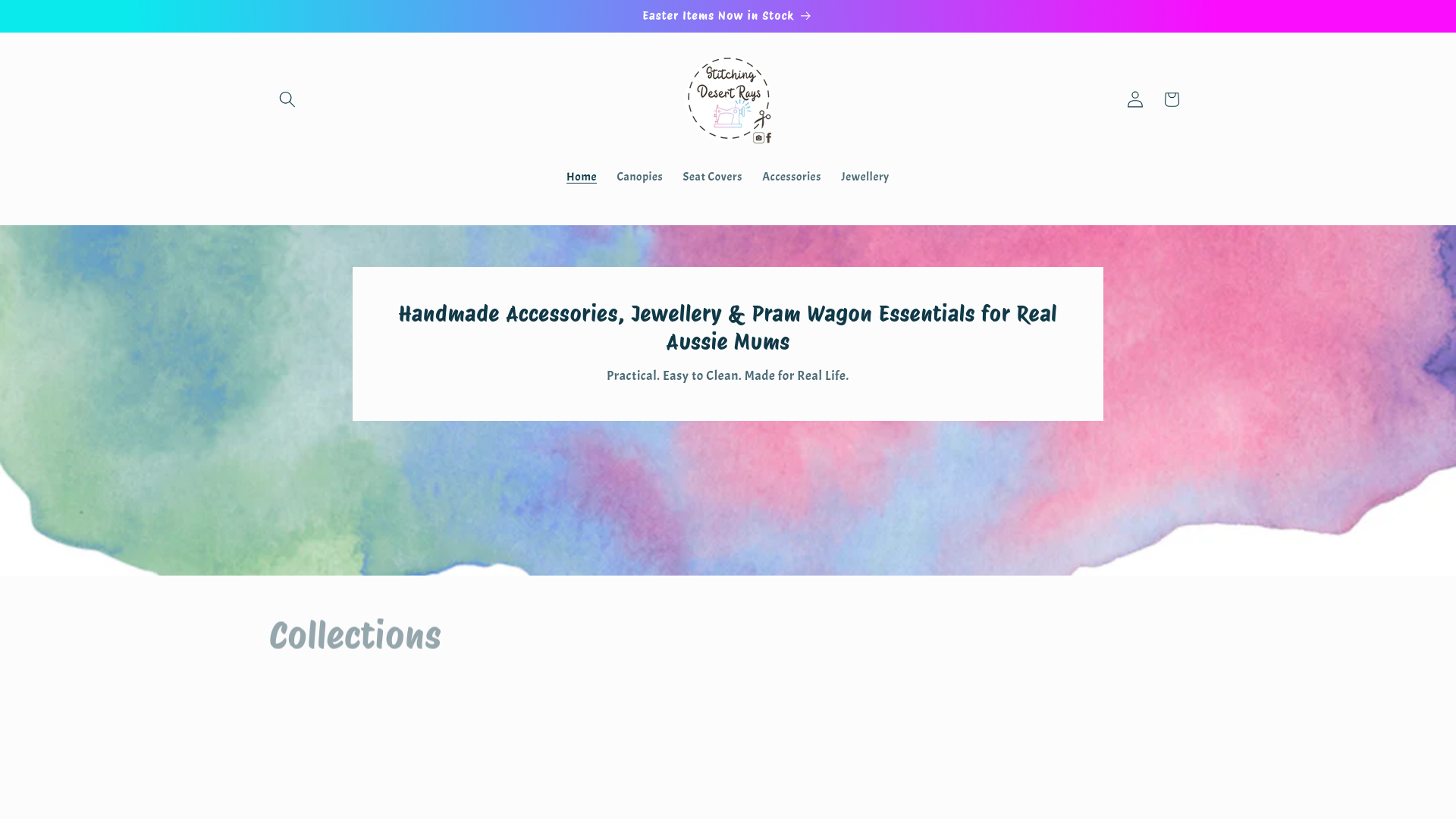 website screenshot of https://stitchingdesertrays.online/